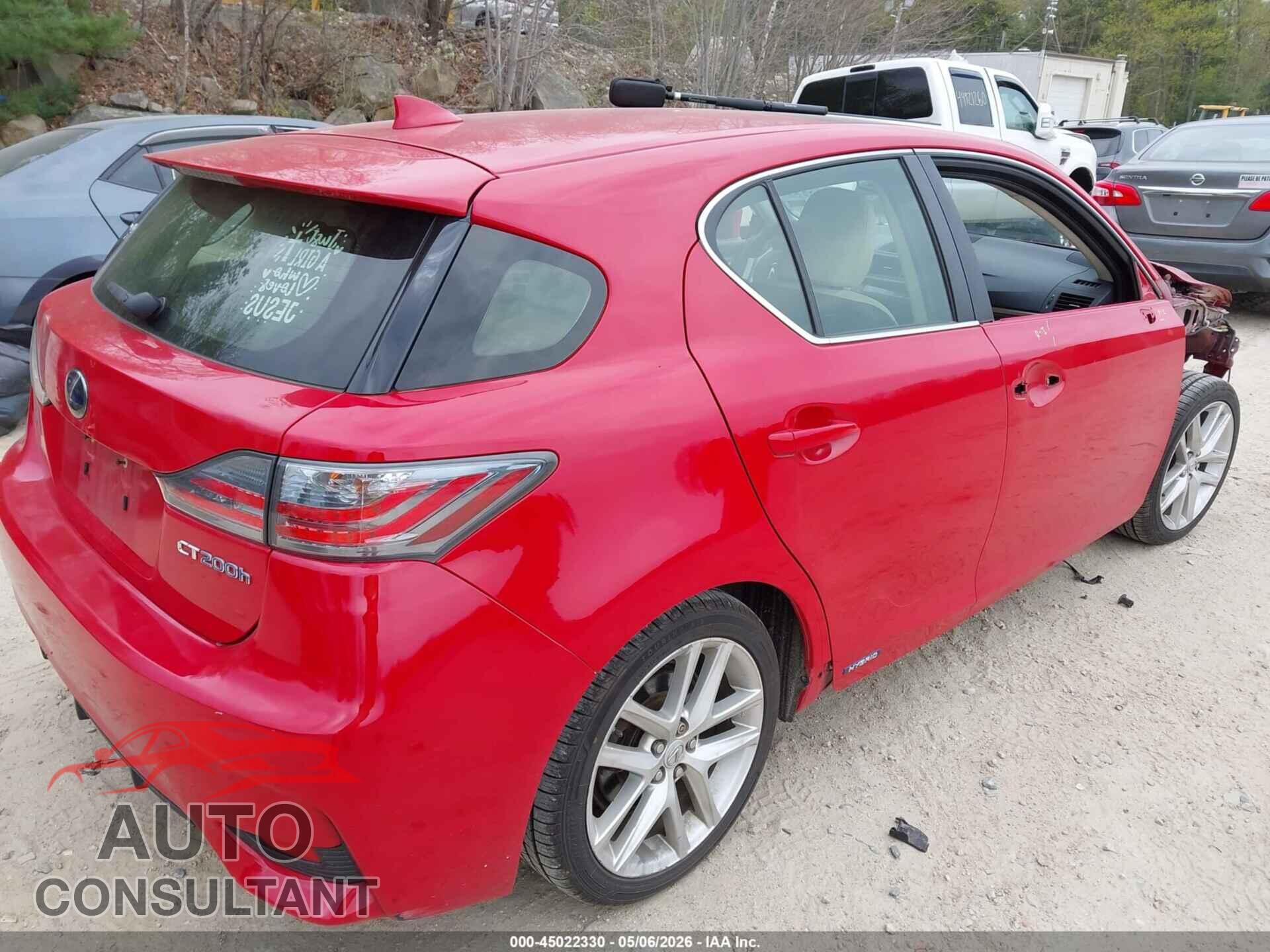 LEXUS CT 200H 2017 - JTHKD5BH0H2302626