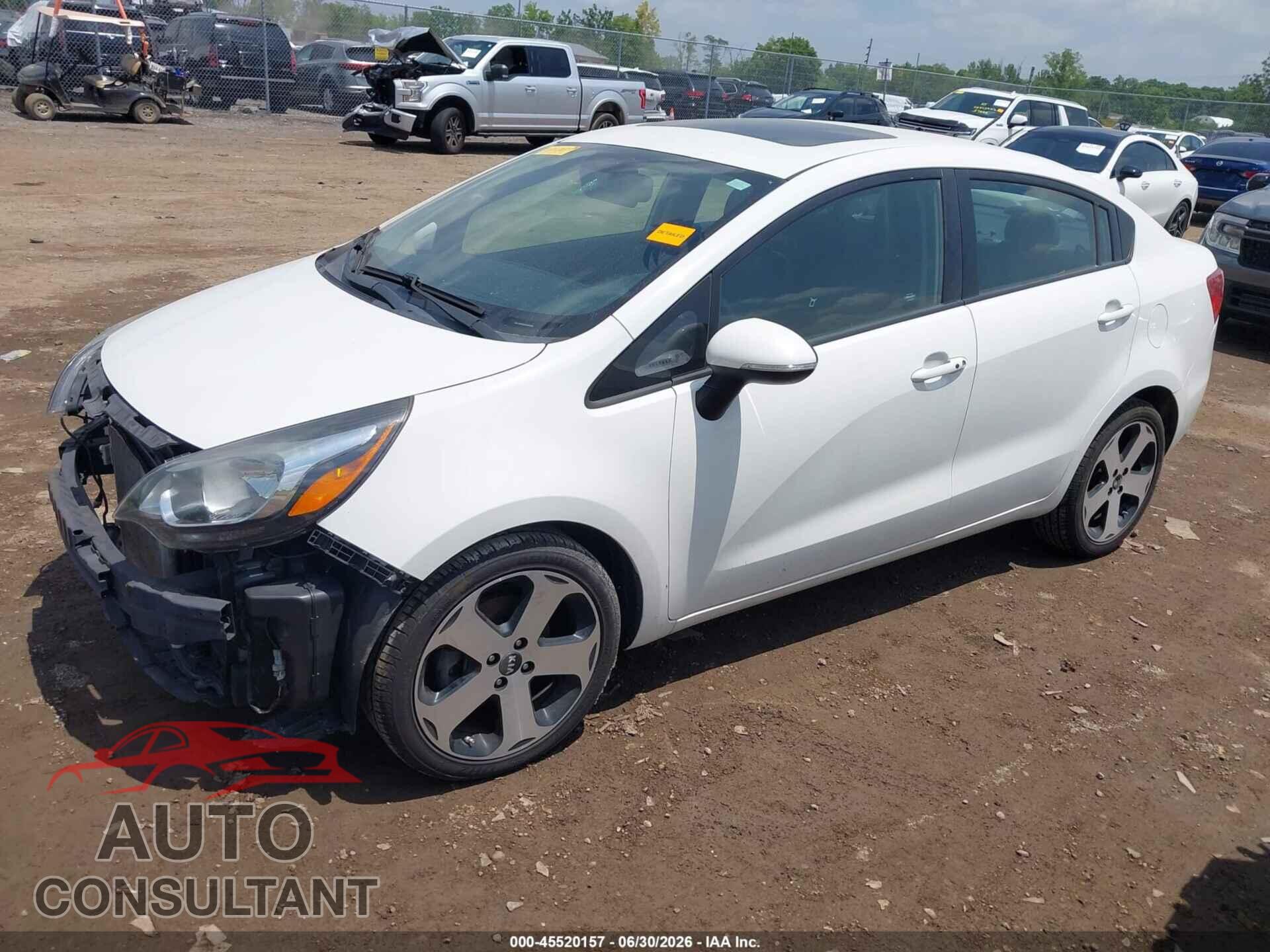 KIA RIO 2012 - KNADN4A31C6083889