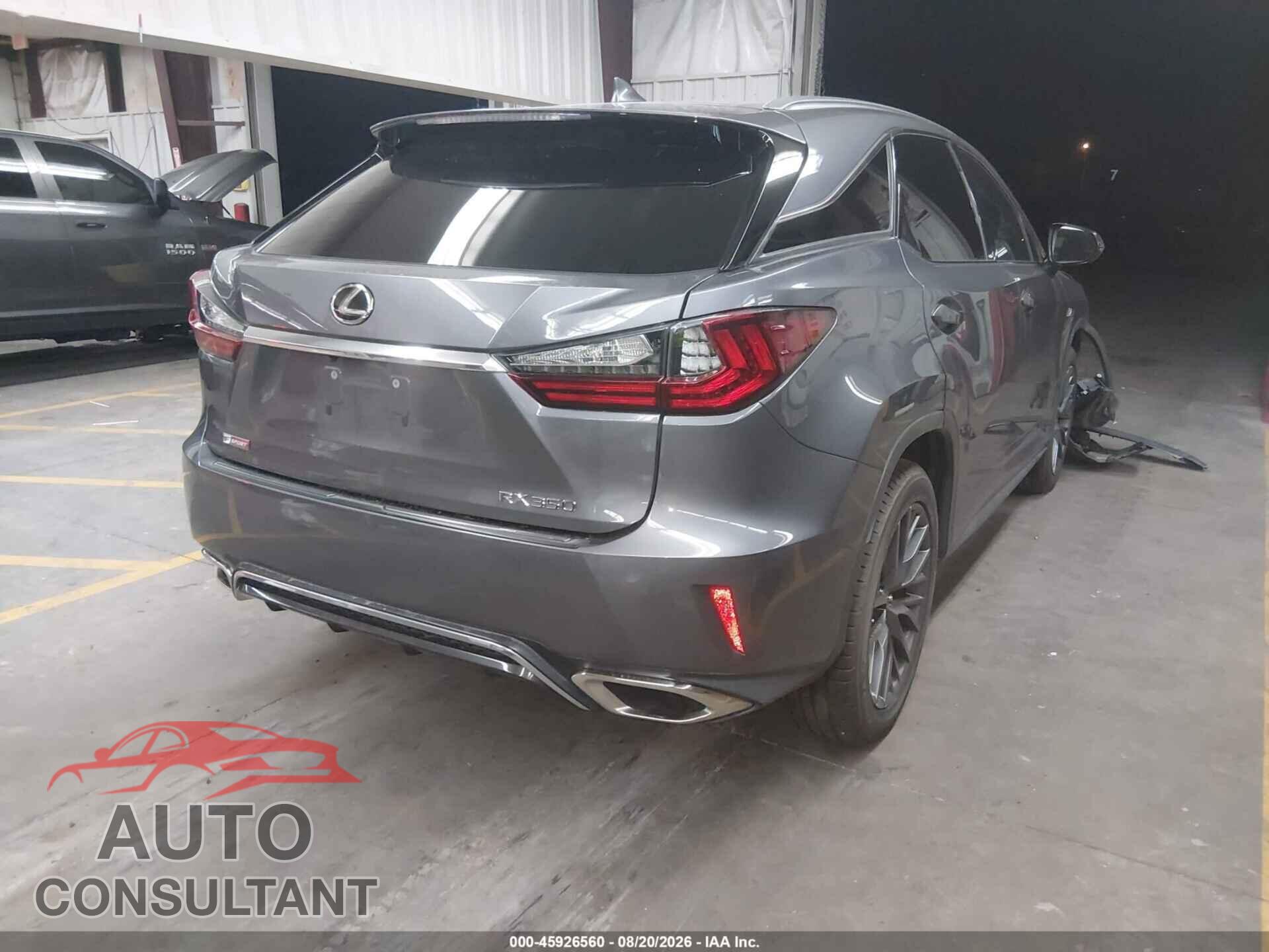 LEXUS RX 350 2017 - 2T2BZMCA9HC092197