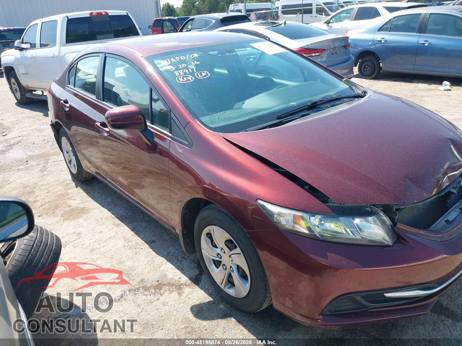 HONDA CIVIC 2015 - 19XFB2F5XFE276477