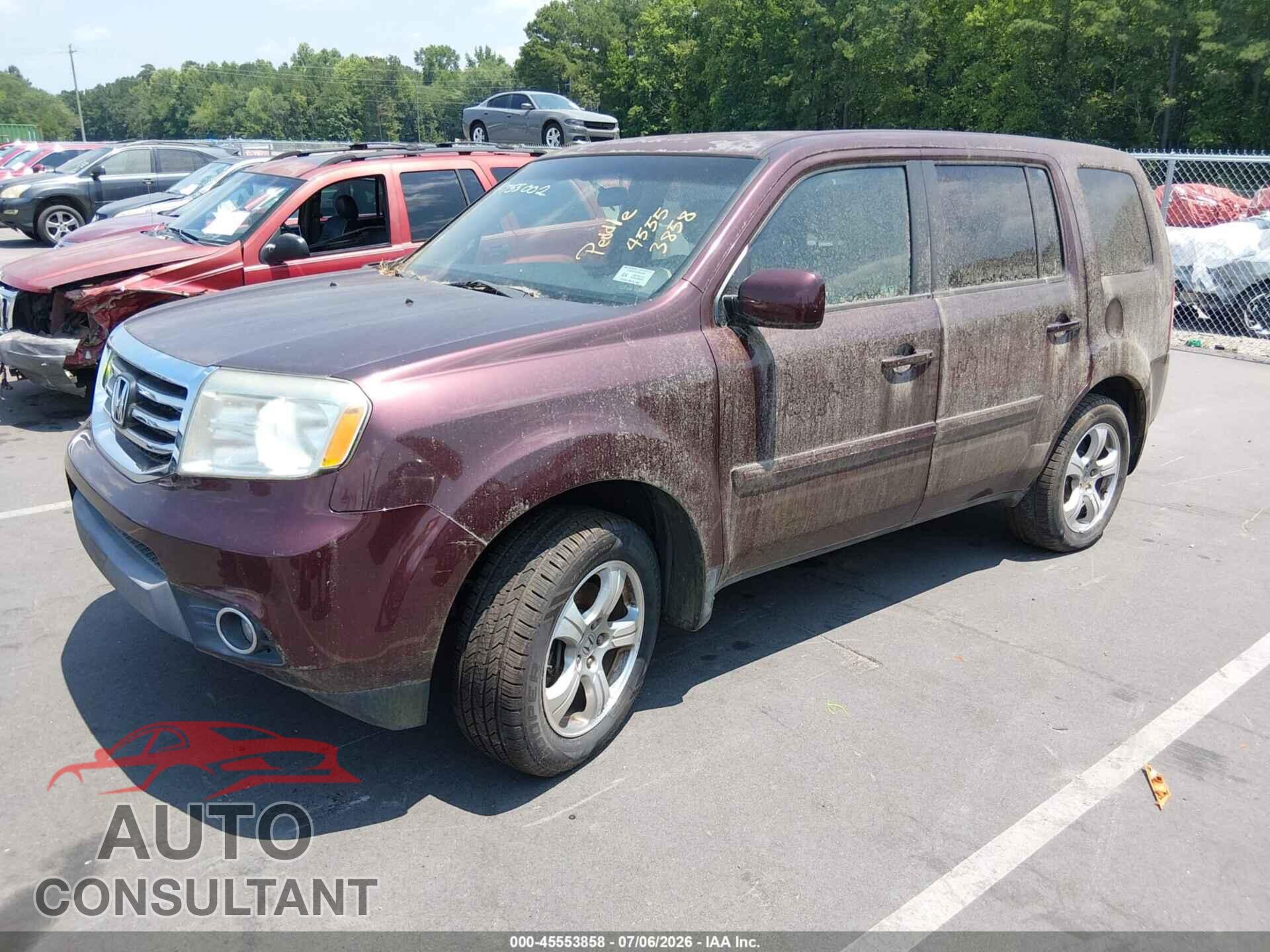 HONDA PILOT 2012 - 5FNYF3H40CB040417