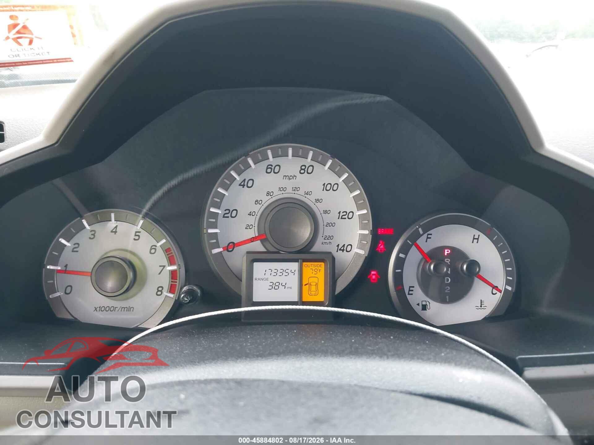 HONDA PILOT 2013 - 5FNYF4H59DB045776