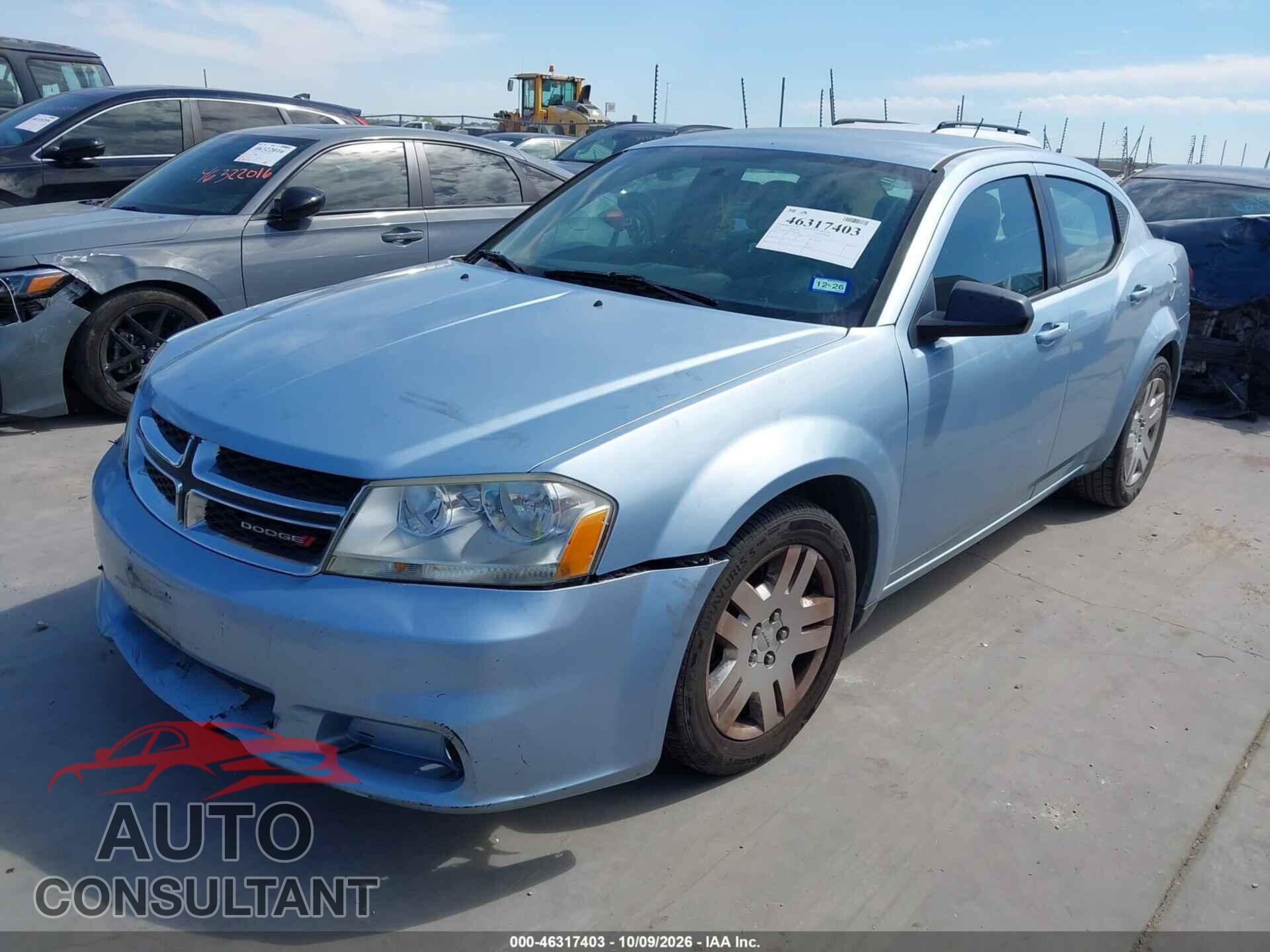 DODGE AVENGER 2013 - 1C3CDZAB7DN653802