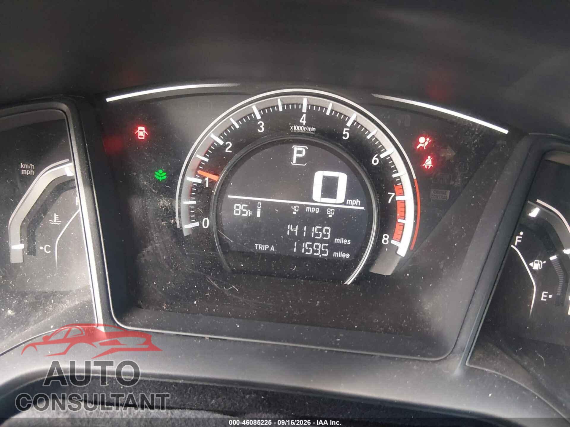 HONDA CIVIC 2016 - 19XFC2F52GE028139