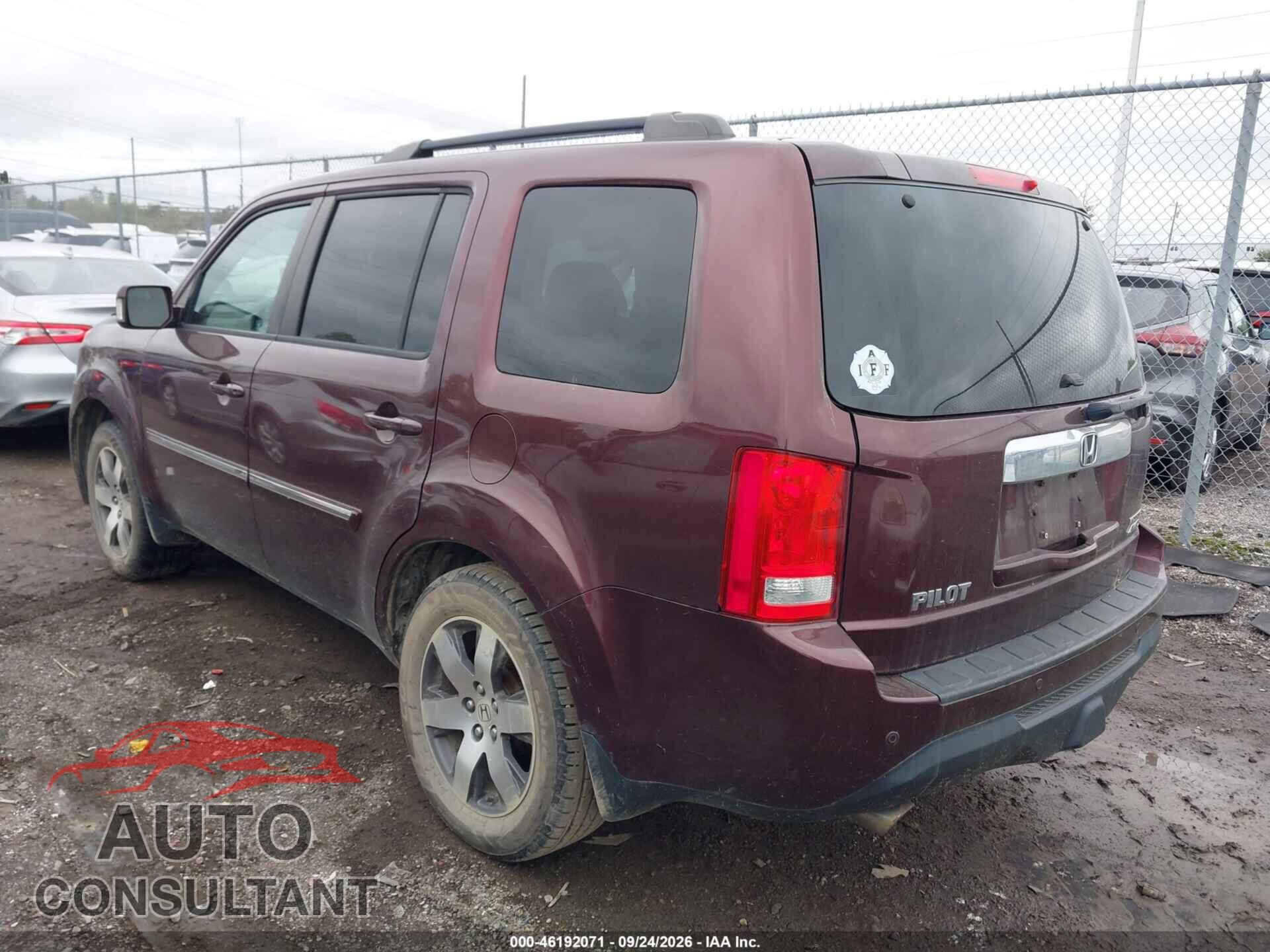 HONDA PILOT 2012 - 5FNYF4H95CB071258
