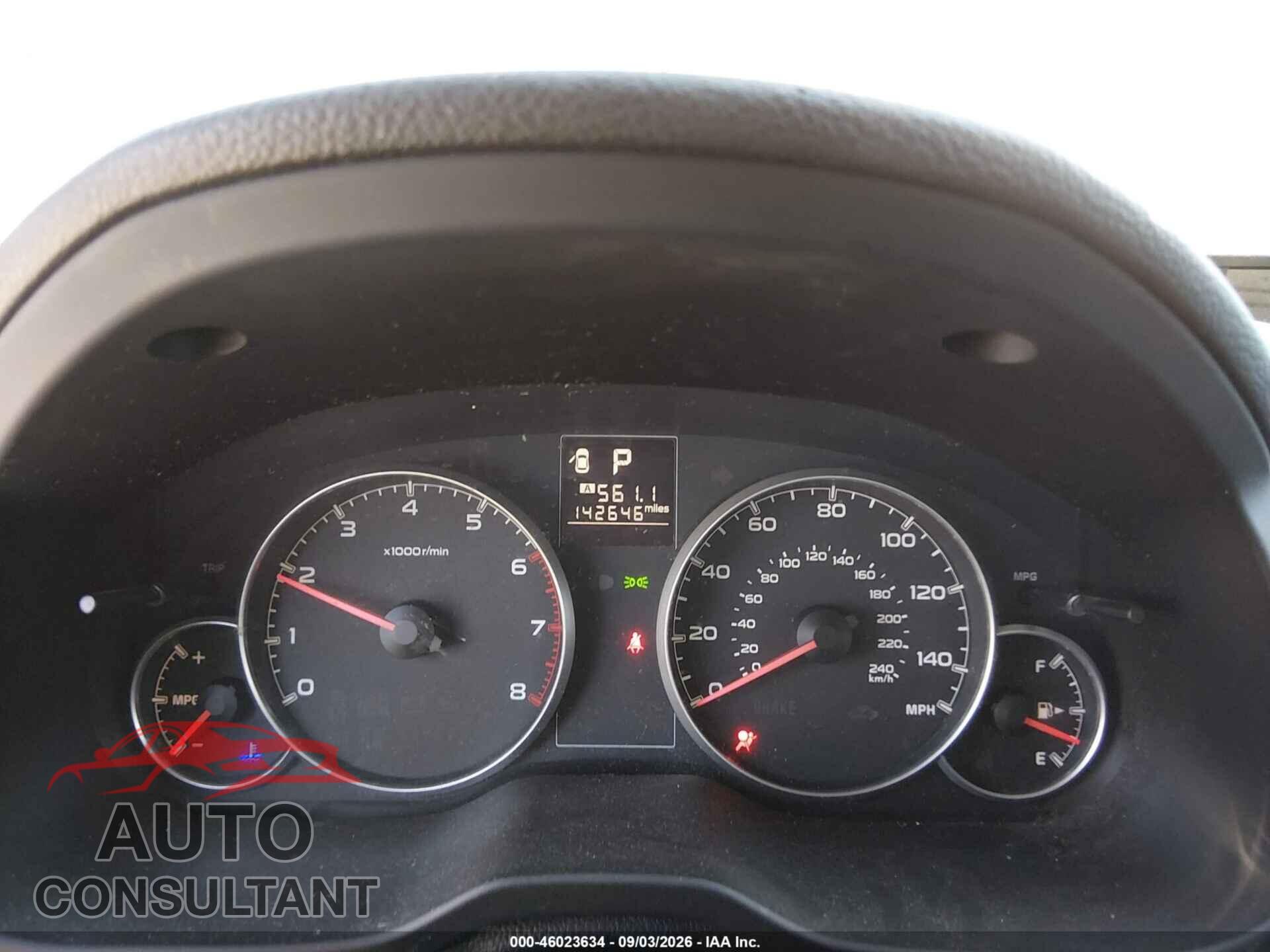 SUBARU OUTBACK 2013 - 4S4BRBCC3D3288791