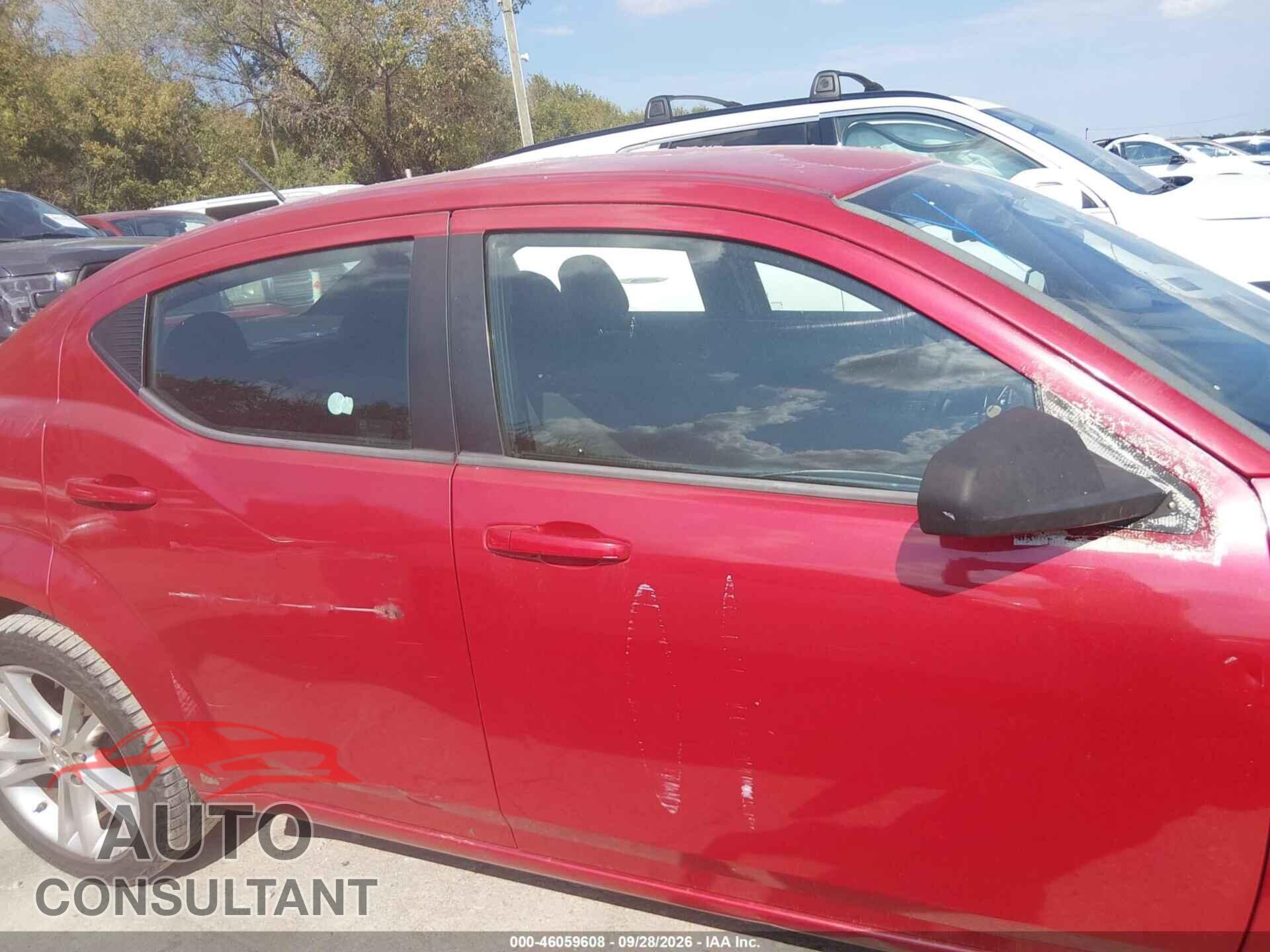 DODGE AVENGER 2012 - 1C3CDZAG6CN314202