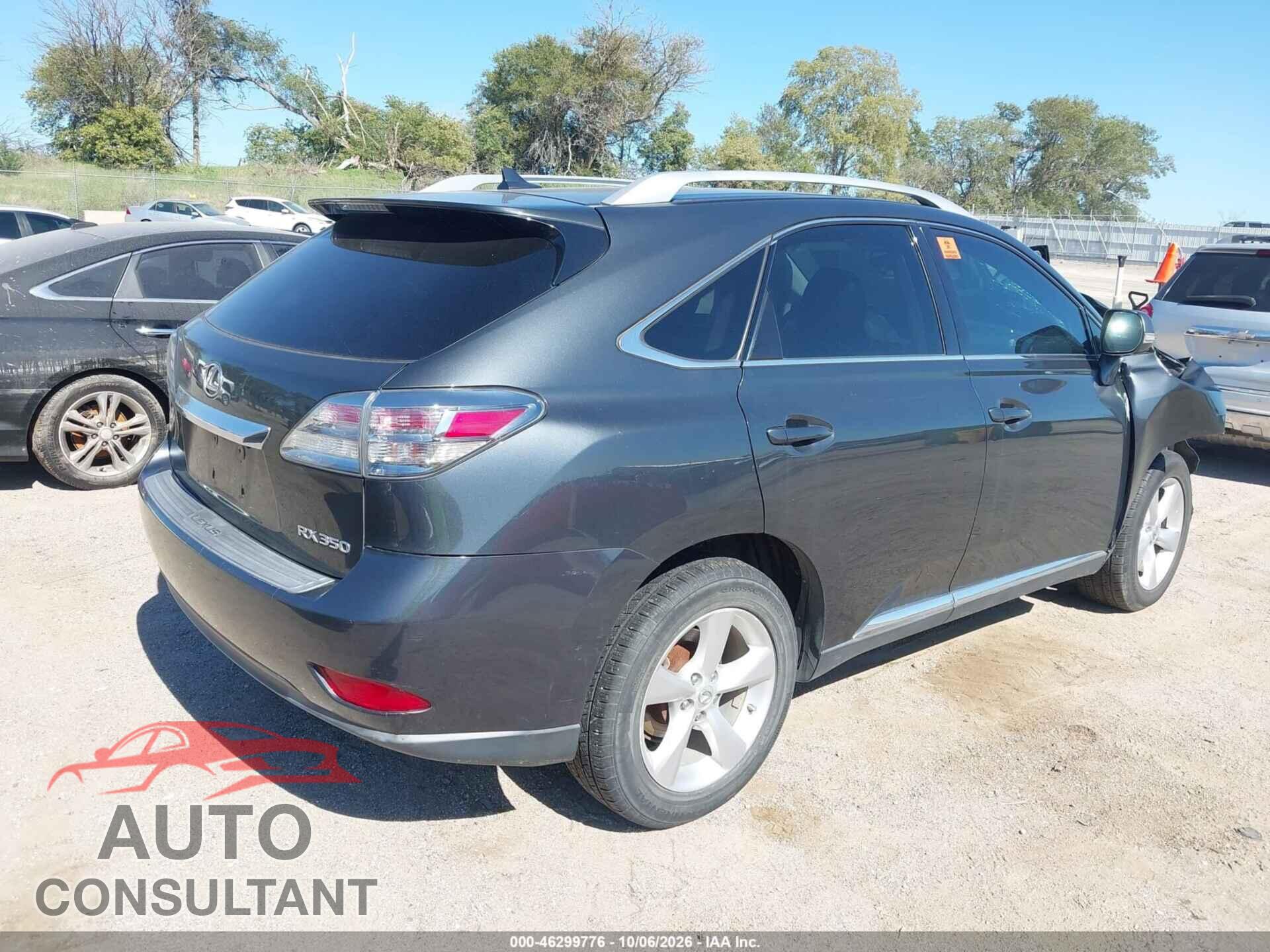 LEXUS RX 350 2011 - 2T2BK1BA4BC083211
