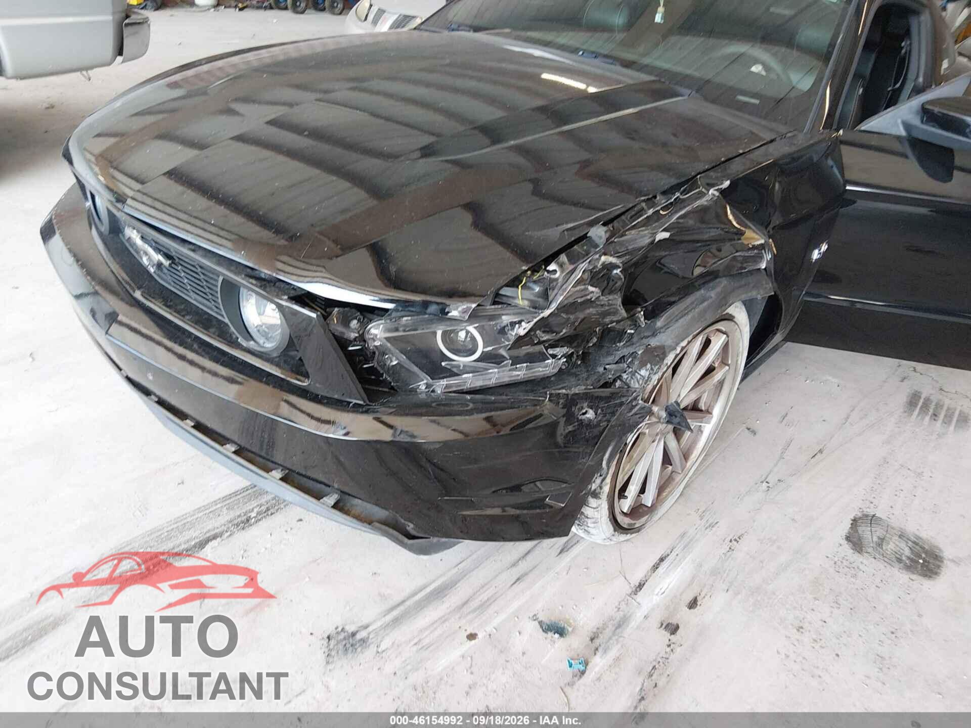 FORD MUSTANG 2012 - 1ZVBP8CF4C5274440