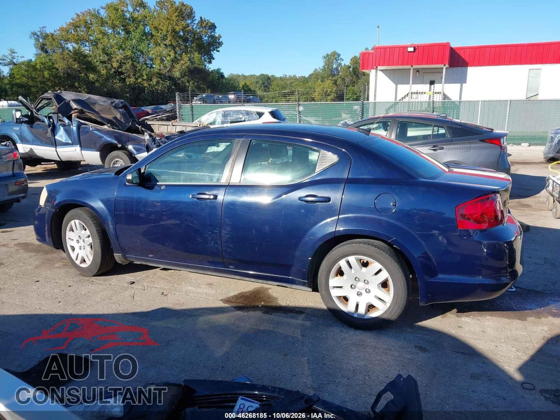 DODGE AVENGER 2013 - 1C3CDZAB7DN621349