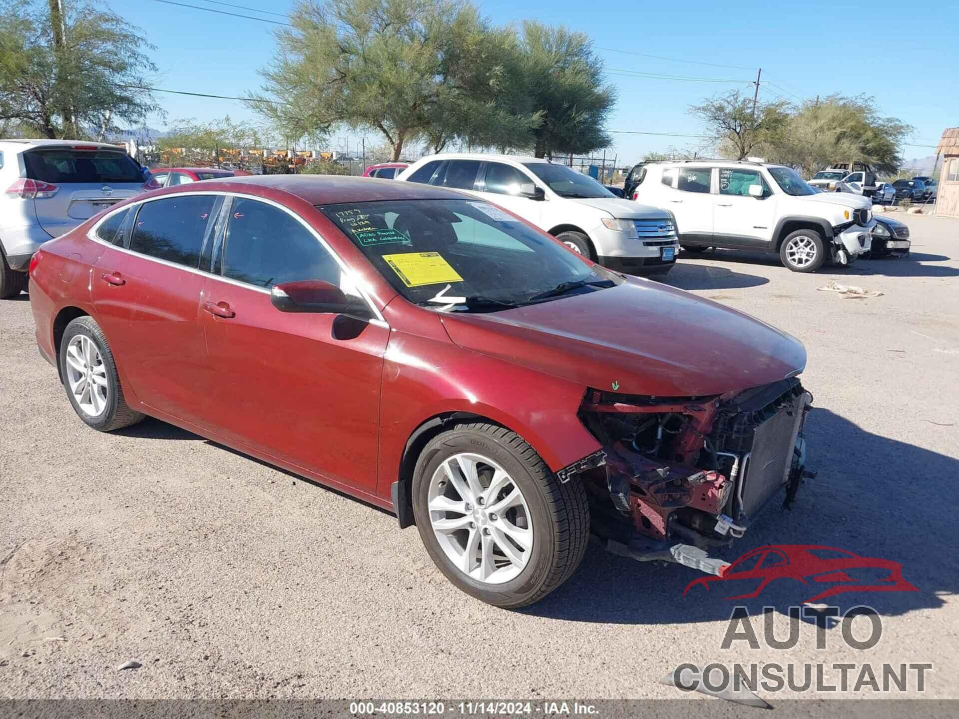 CHEVROLET MALIBU 2017 - 1G1ZE5ST6HF198811