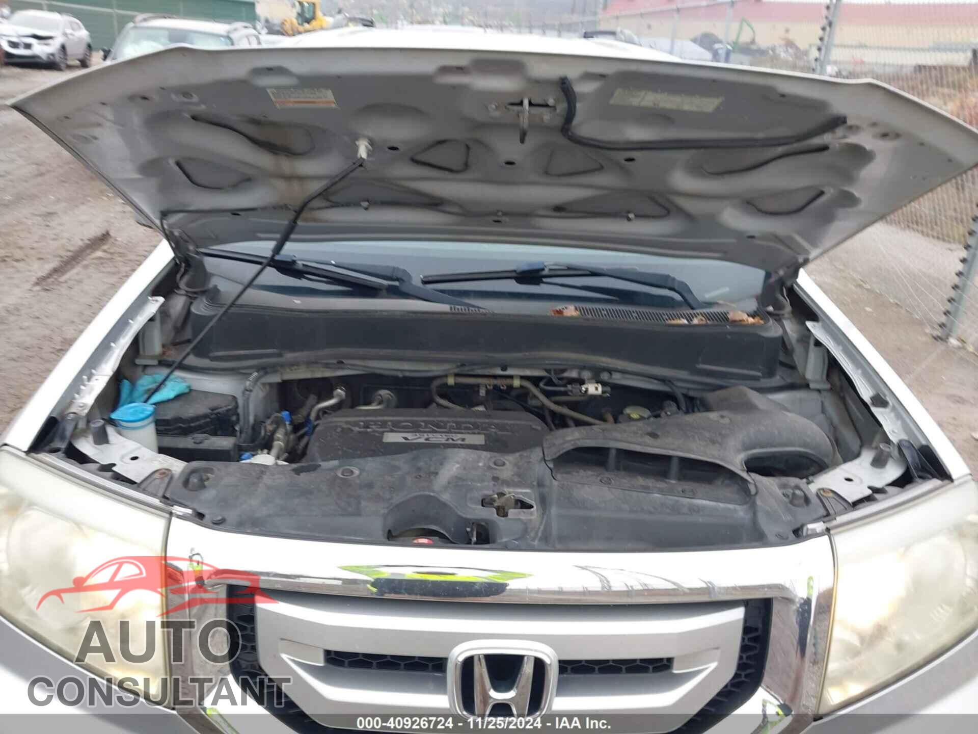 HONDA PILOT 2009 - 5FNYF38419B009458