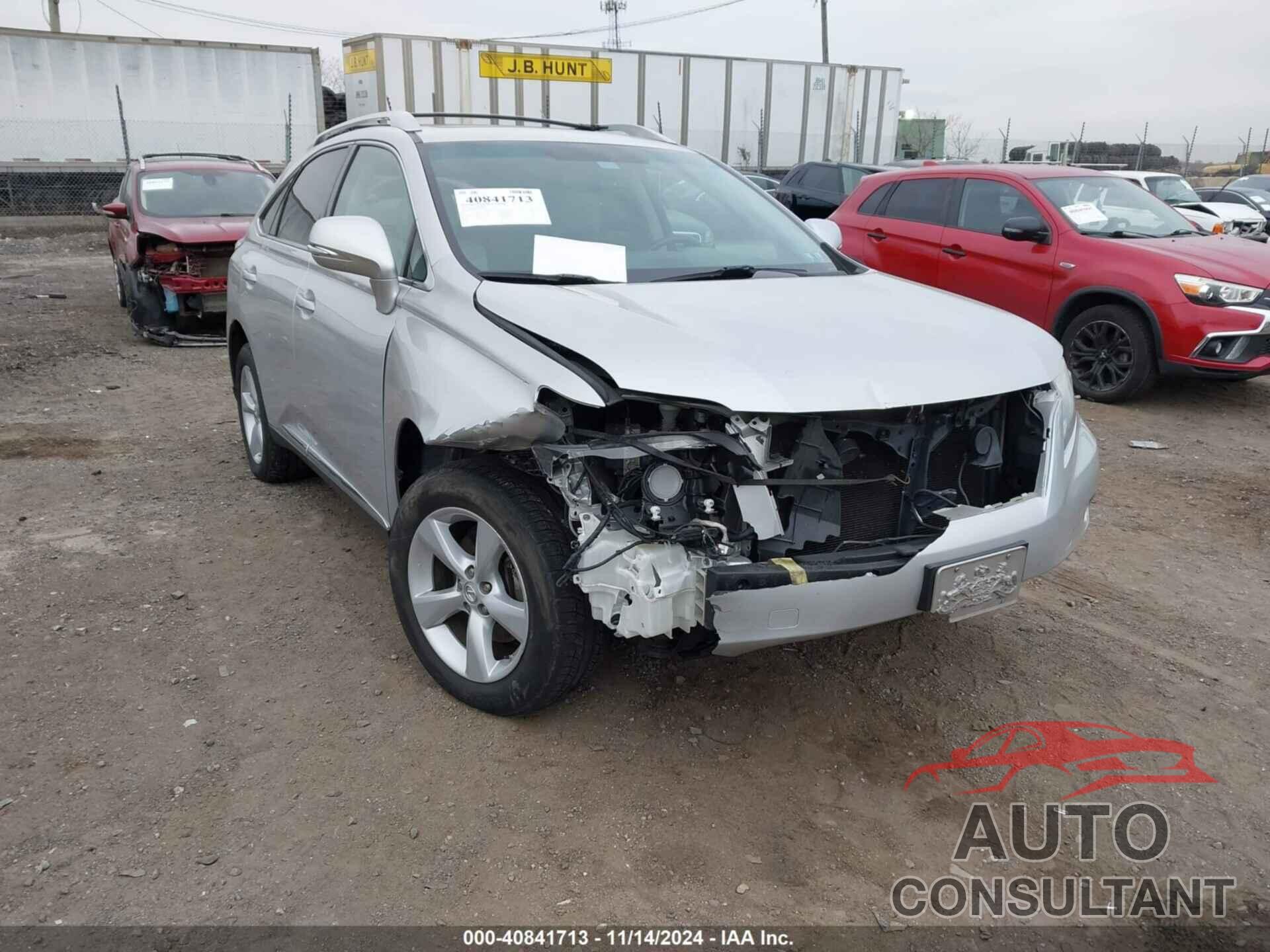 LEXUS RX 350 2010 - 2T2BK1BA6AC018519