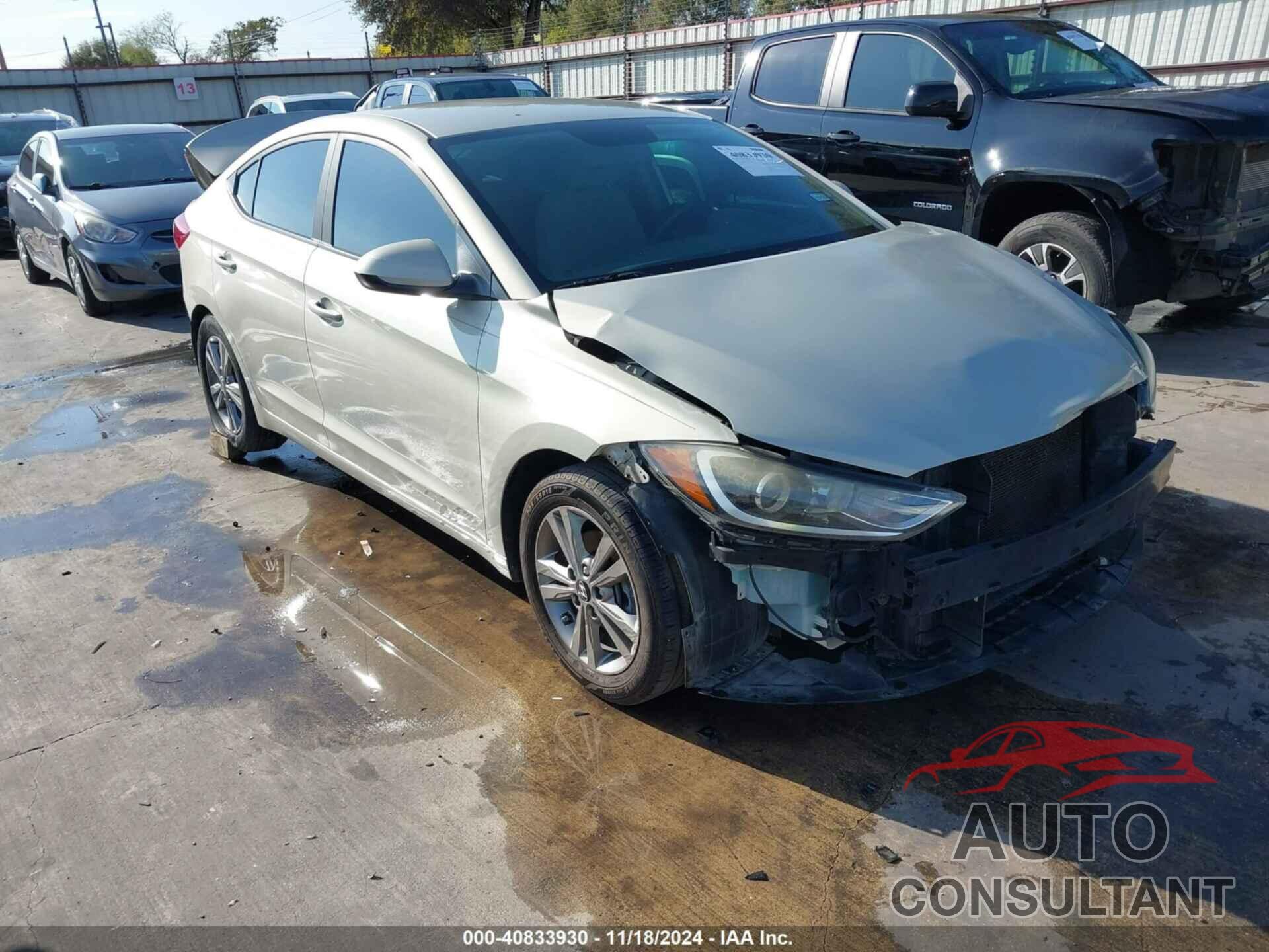 HYUNDAI ELANTRA 2017 - KMHD84LF6HU067008