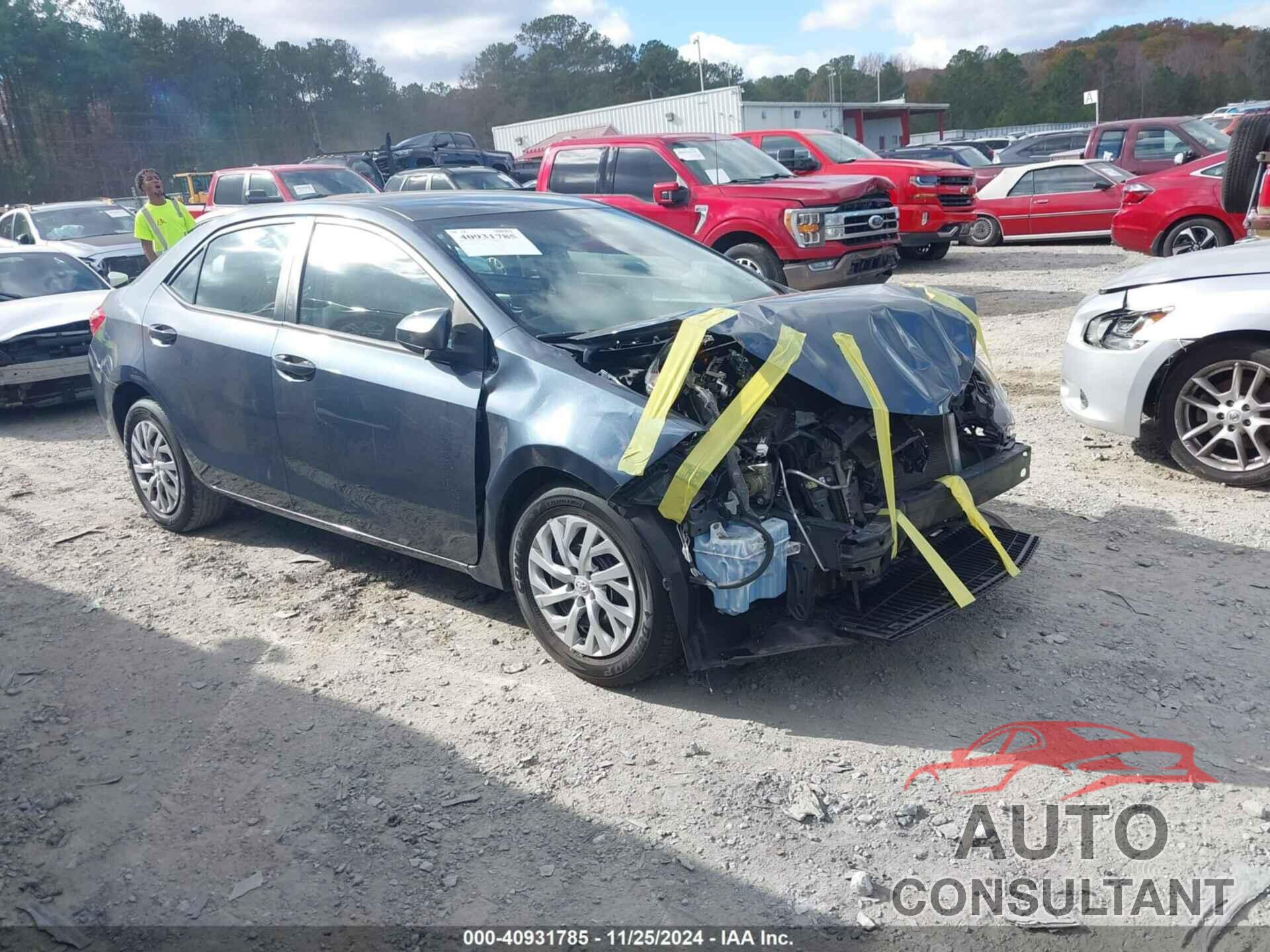 TOYOTA COROLLA 2019 - 2T1BURHE1KC151102