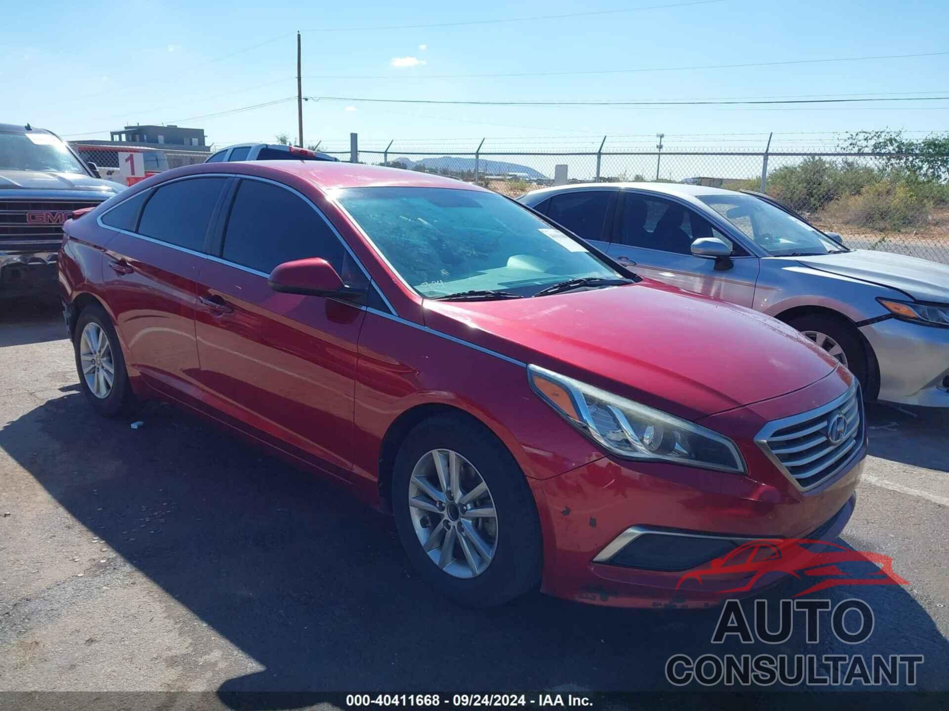 HYUNDAI SONATA 2016 - 5NPE24AFXGH356320
