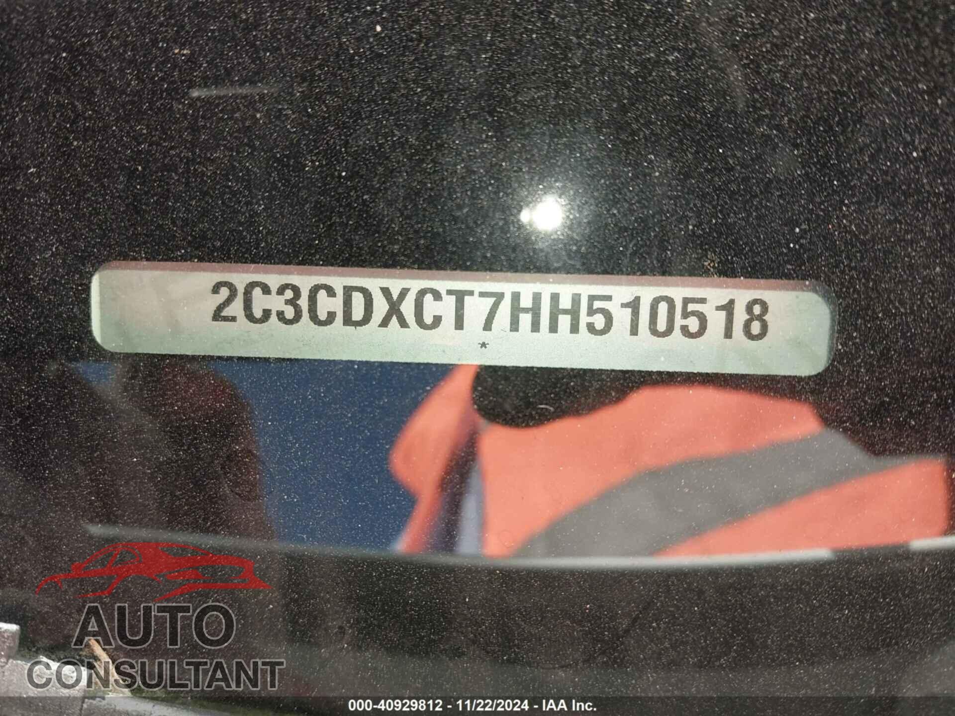 DODGE CHARGER 2017 - 2C3CDXCT7HH510518