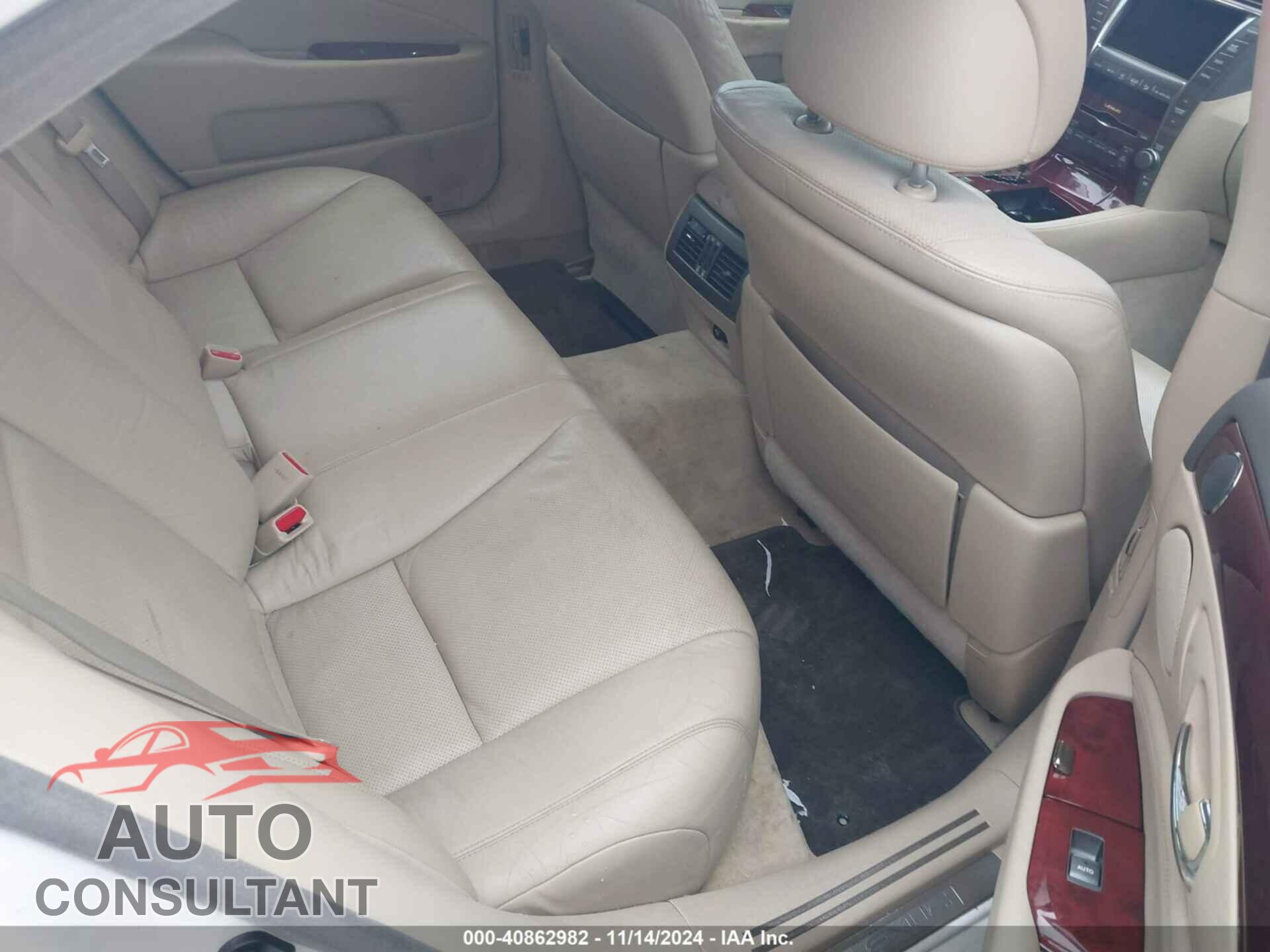 LEXUS LS 460 2009 - JTHBL46F495090237