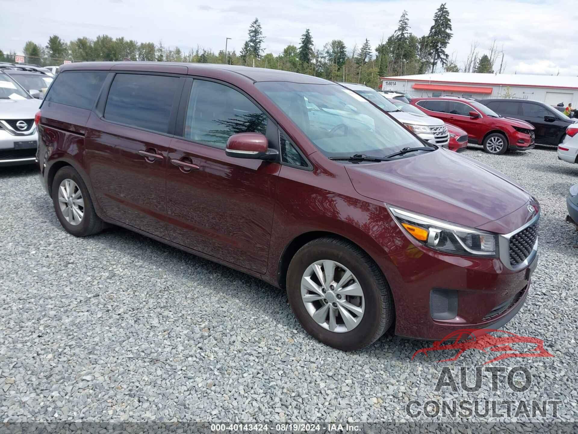 KIA SEDONA 2017 - KNDMB5C19H6226043