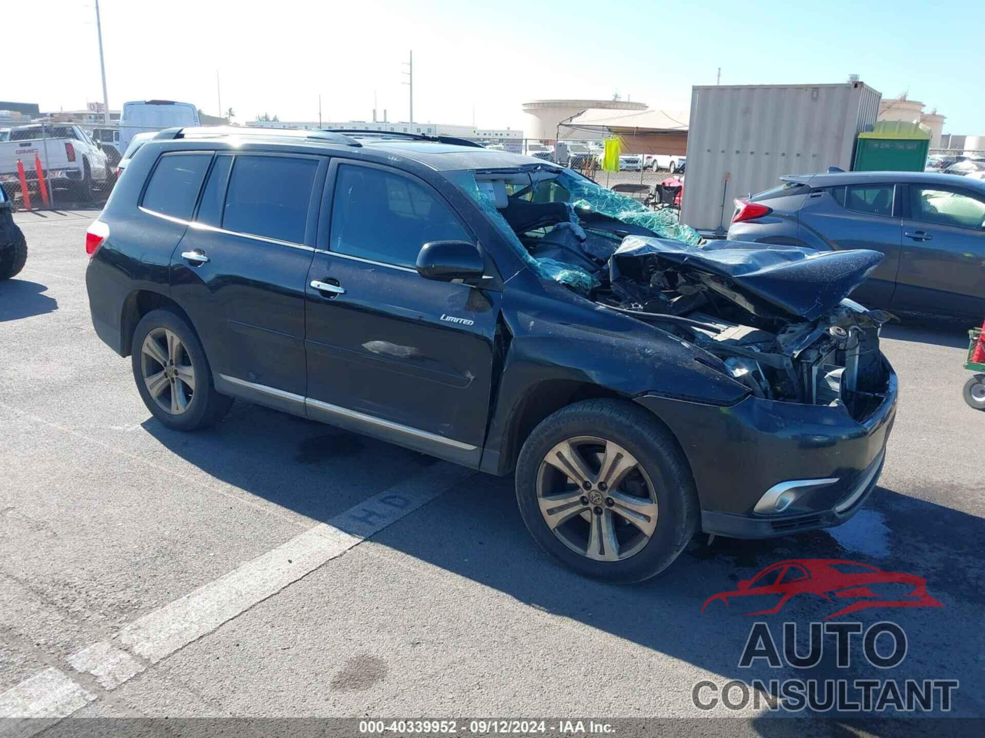 TOYOTA HIGHLANDER 2012 - 5TDYK3EH9CS087766