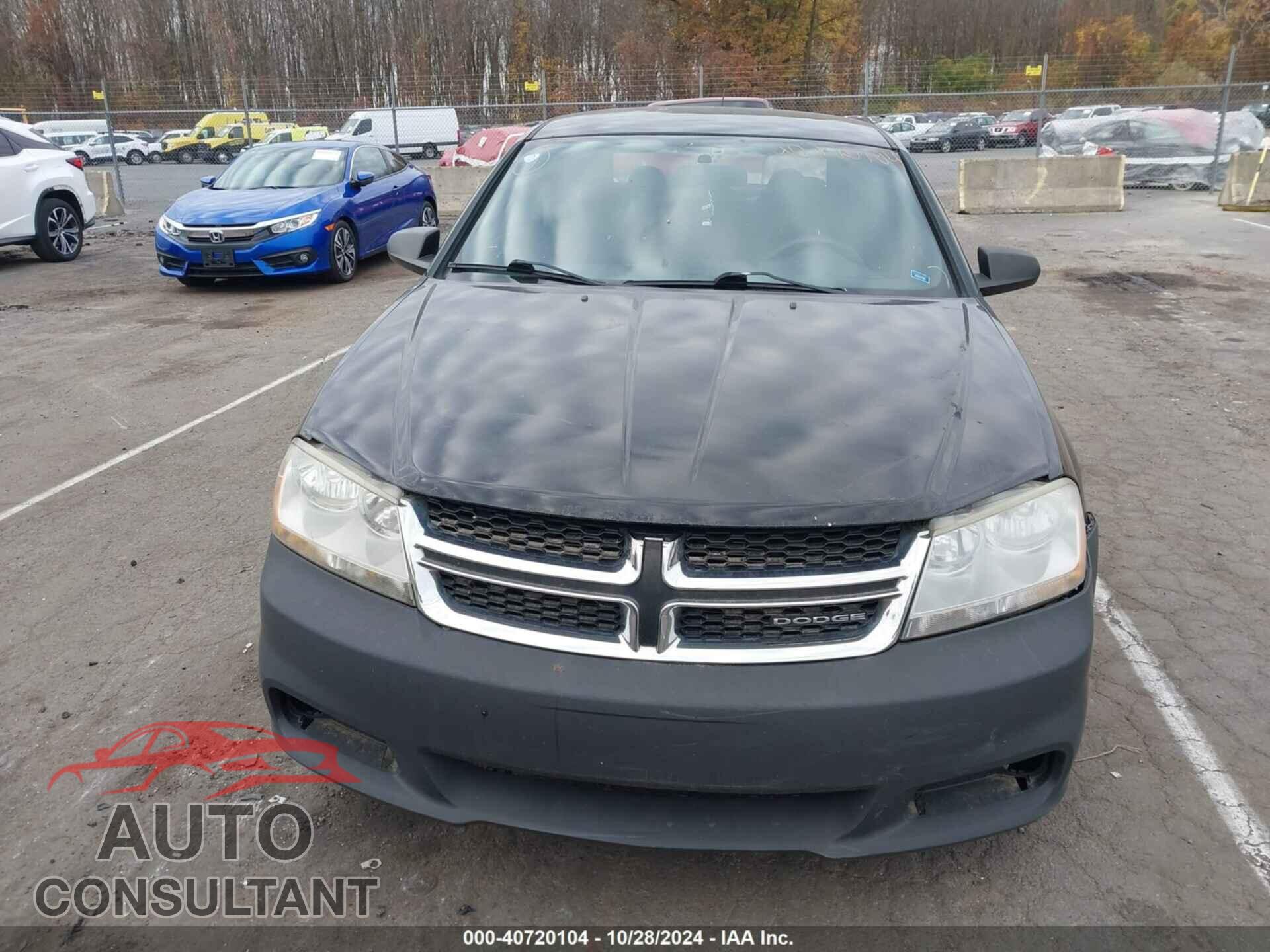 DODGE AVENGER 2012 - 1C3CDZAB8CN111347