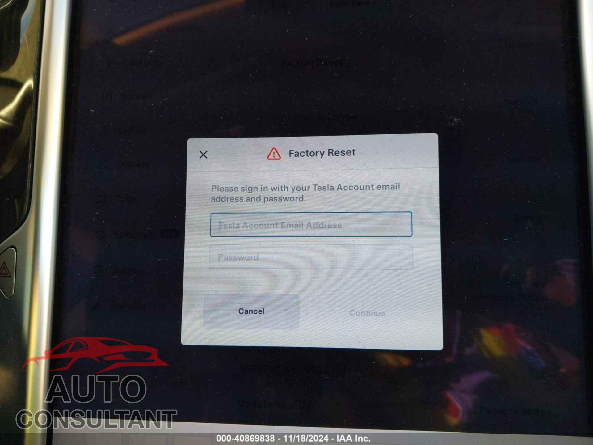TESLA MODEL S 2013 - 5YJSA1AC3DFP10599