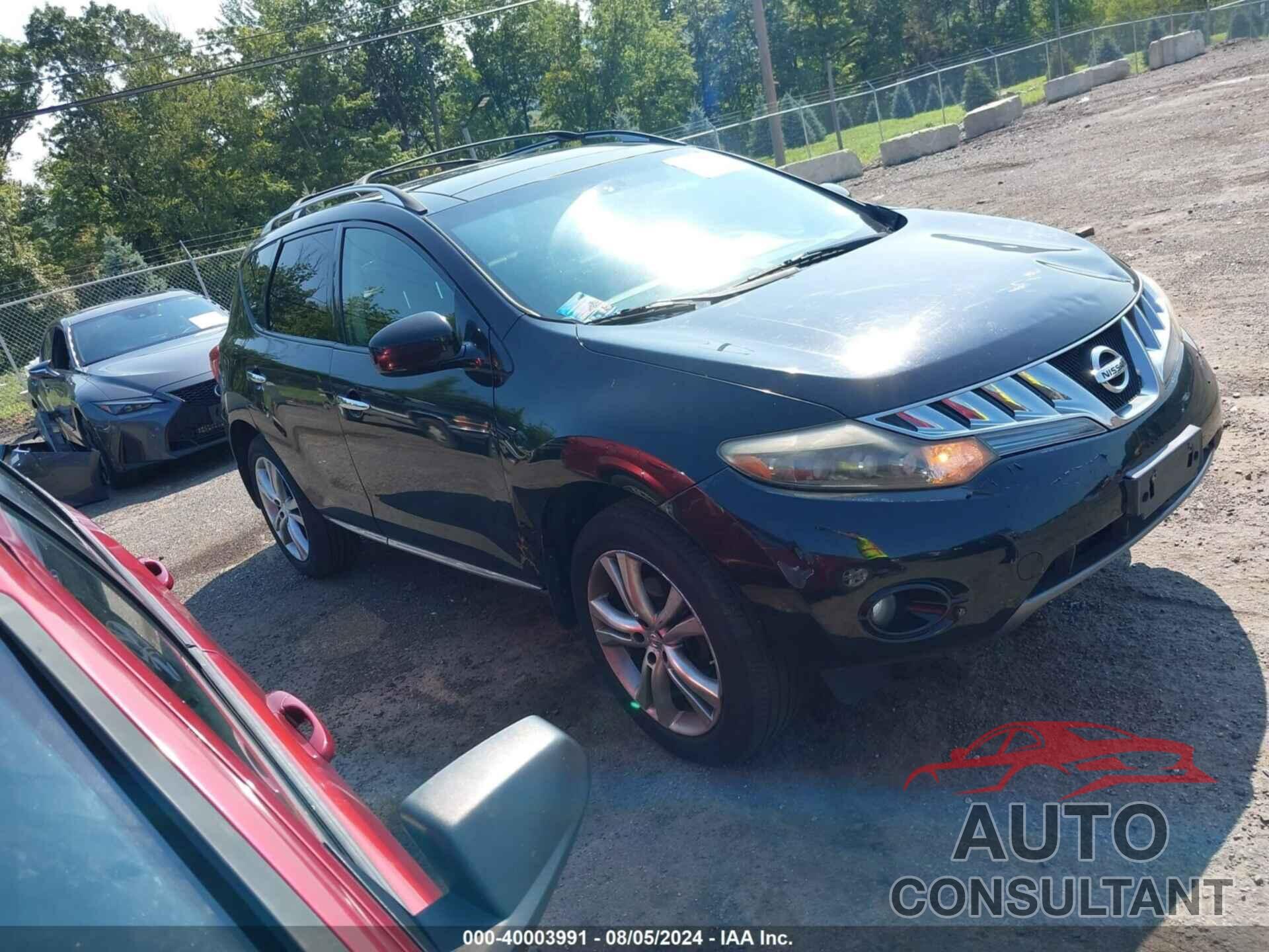 NISSAN MURANO 2009 - JN8AZ18W29W156841