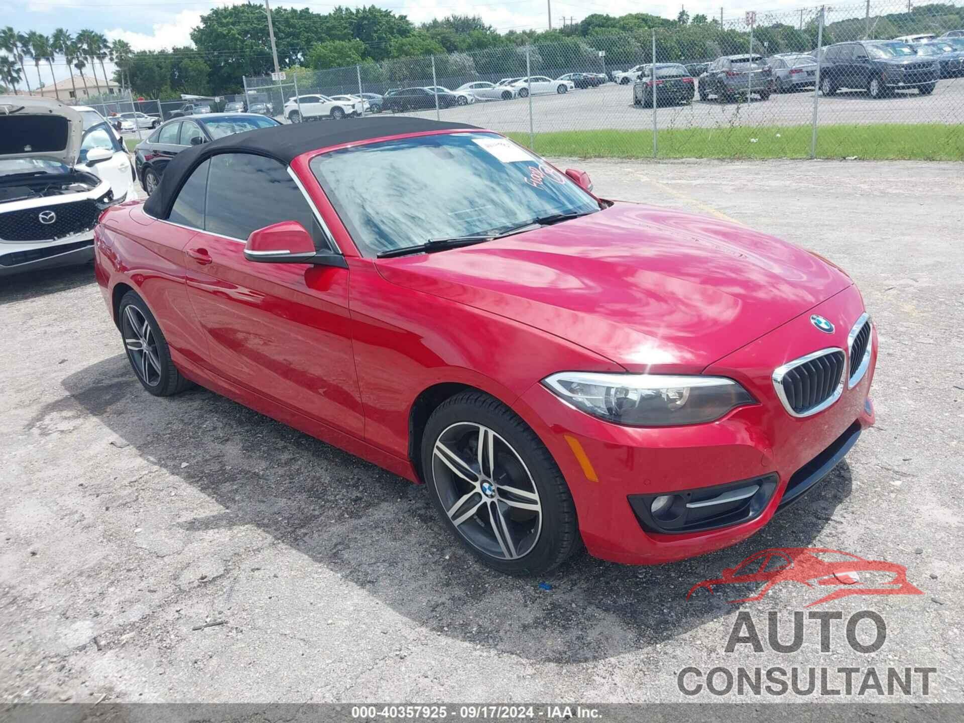 BMW 230I 2017 - WBA2K9C39HV950608