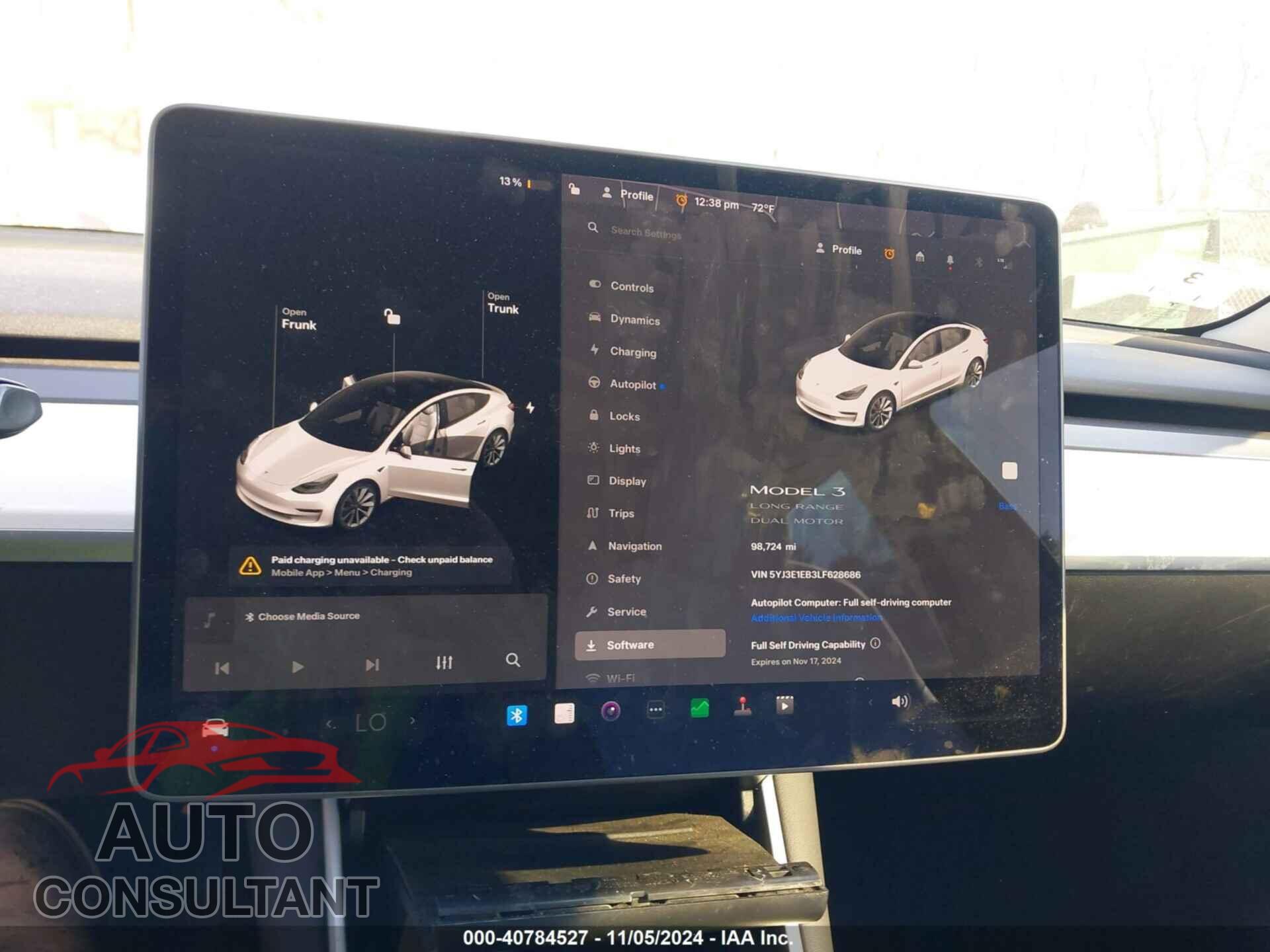TESLA MODEL 3 2020 - 5YJ3E1EB3LF628686