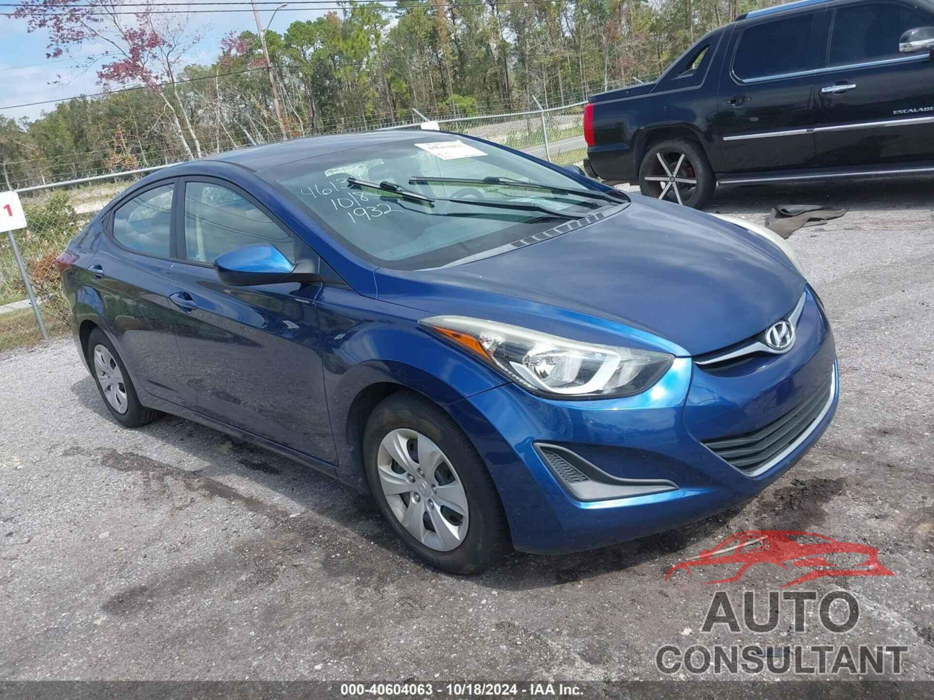 HYUNDAI ELANTRA 2016 - 5NPDH4AE5GH781932