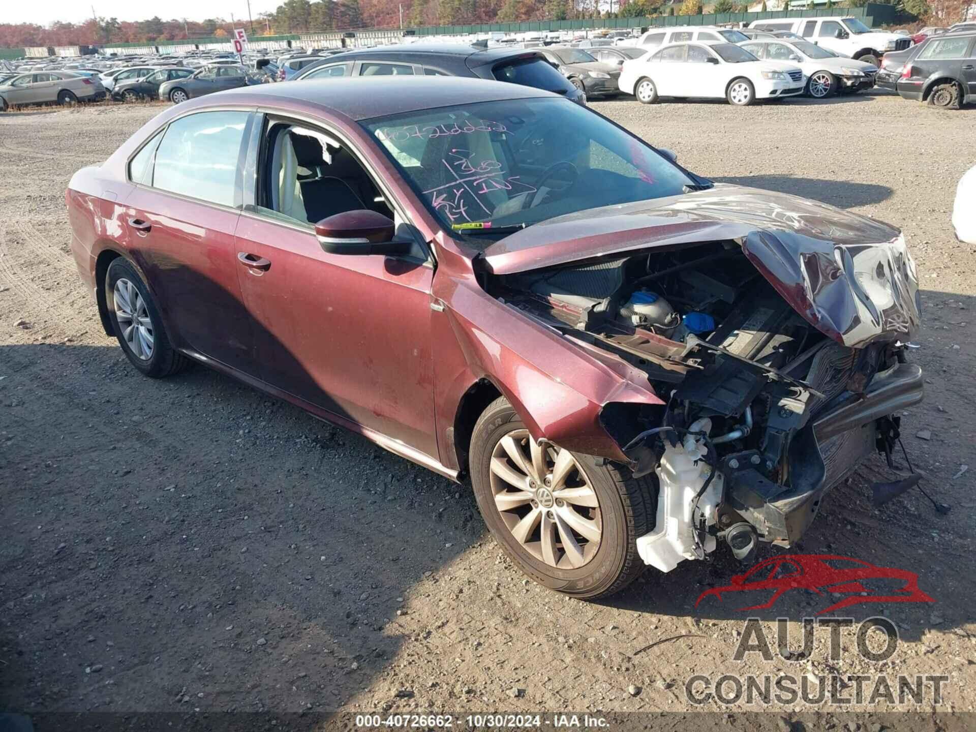 VOLKSWAGEN PASSAT 2014 - 1VWAT7A36EC104329