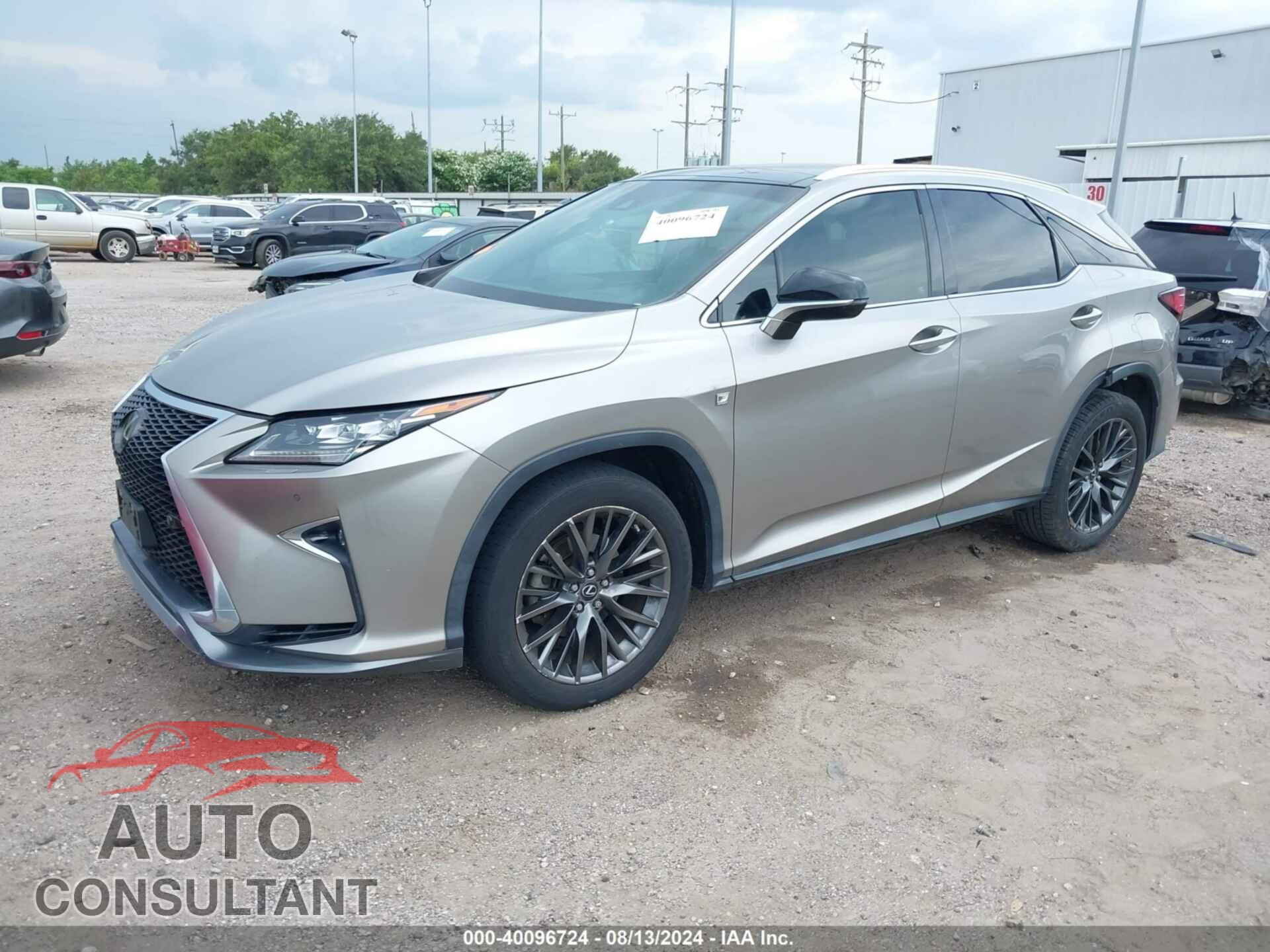 LEXUS RX 2017 - 2T2ZZMCA2HC040943