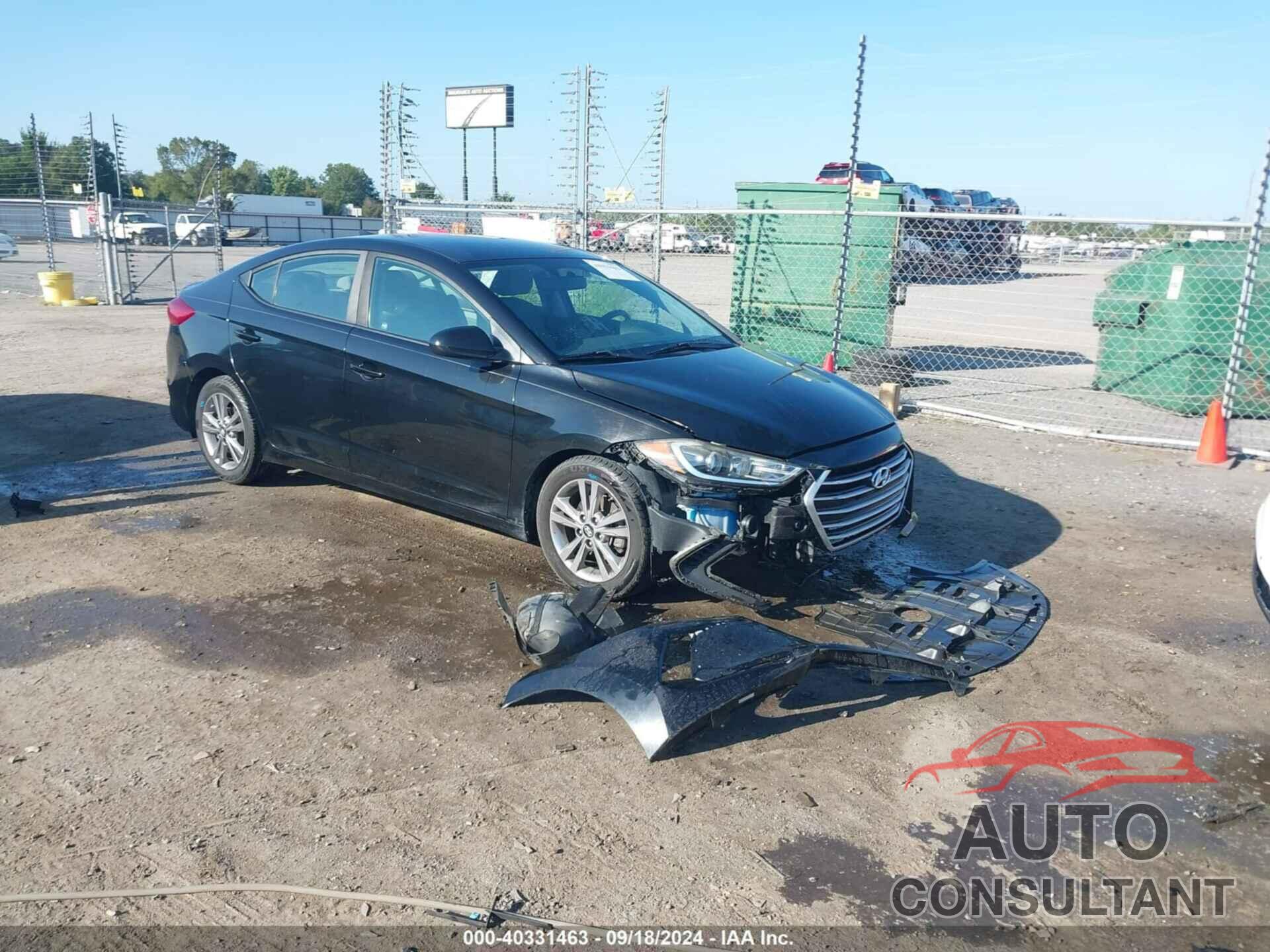 HYUNDAI ELANTRA 2018 - KMHD84LF2JU504332