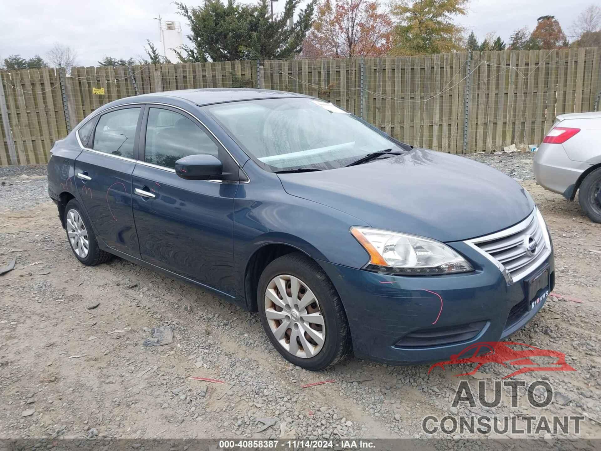 NISSAN SENTRA 2013 - 1N4AB7APXDN903984