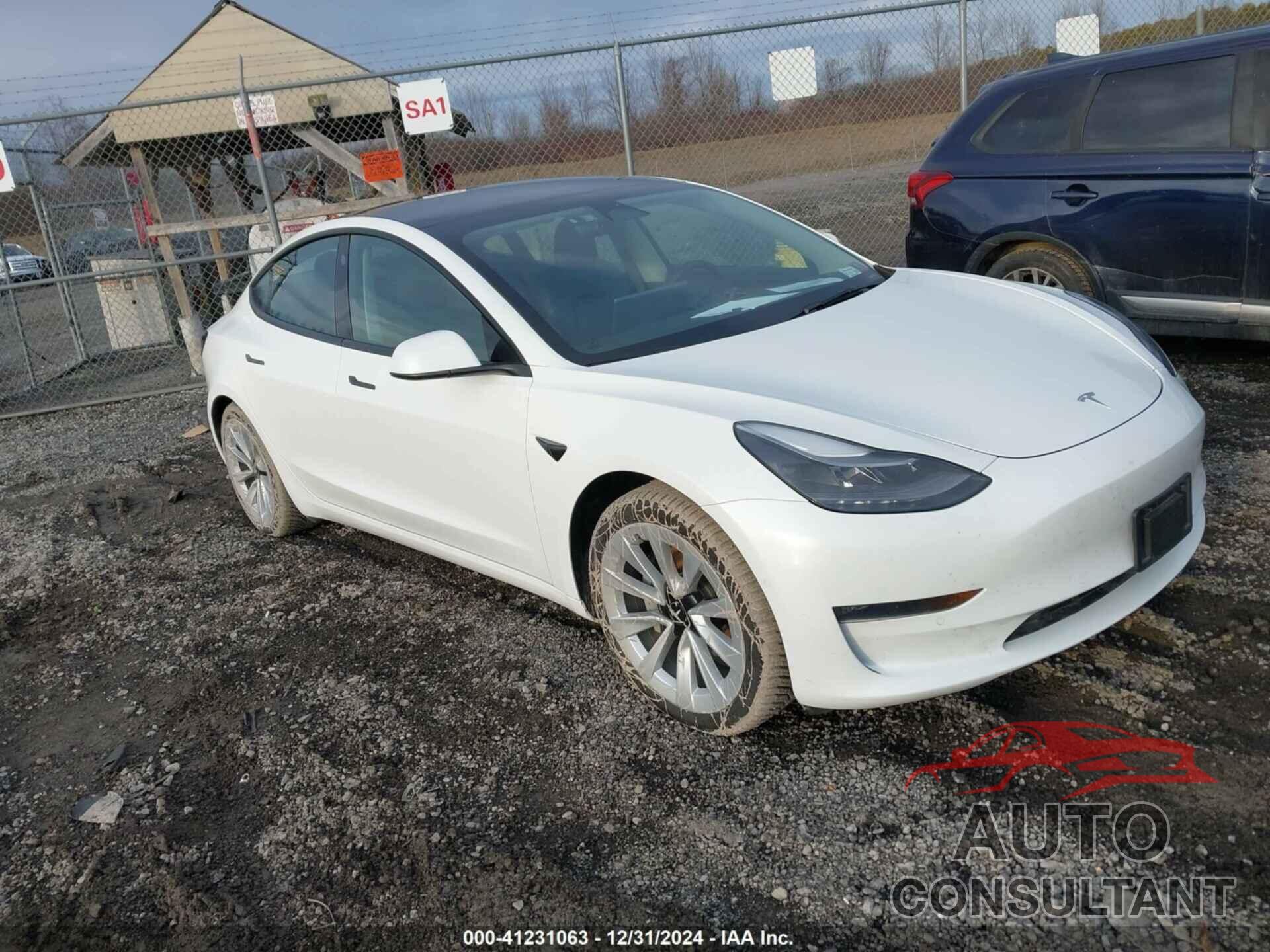 TESLA MODEL 3 2022 - 5YJ3E1EB8NF288938