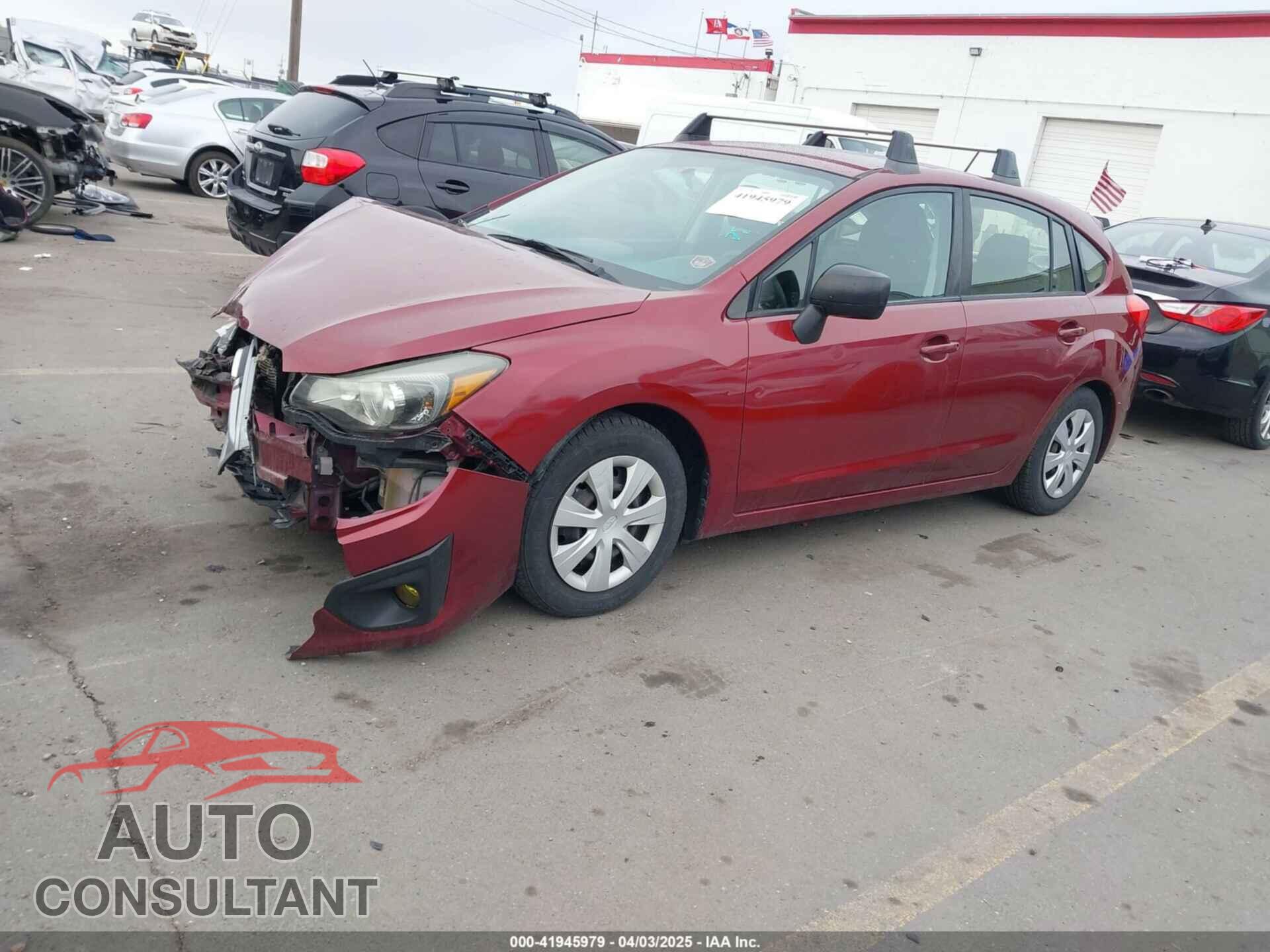 SUBARU IMPREZA 2012 - JF1GPAA64CH242076
