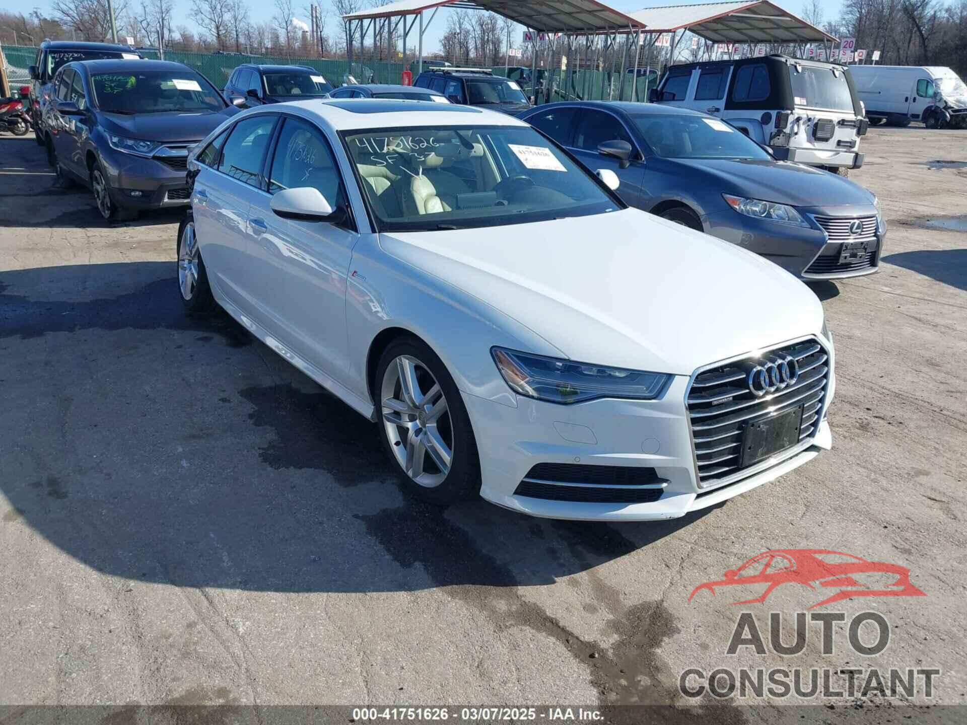 AUDI A6 2016 - WAUFGAFC4GN188433