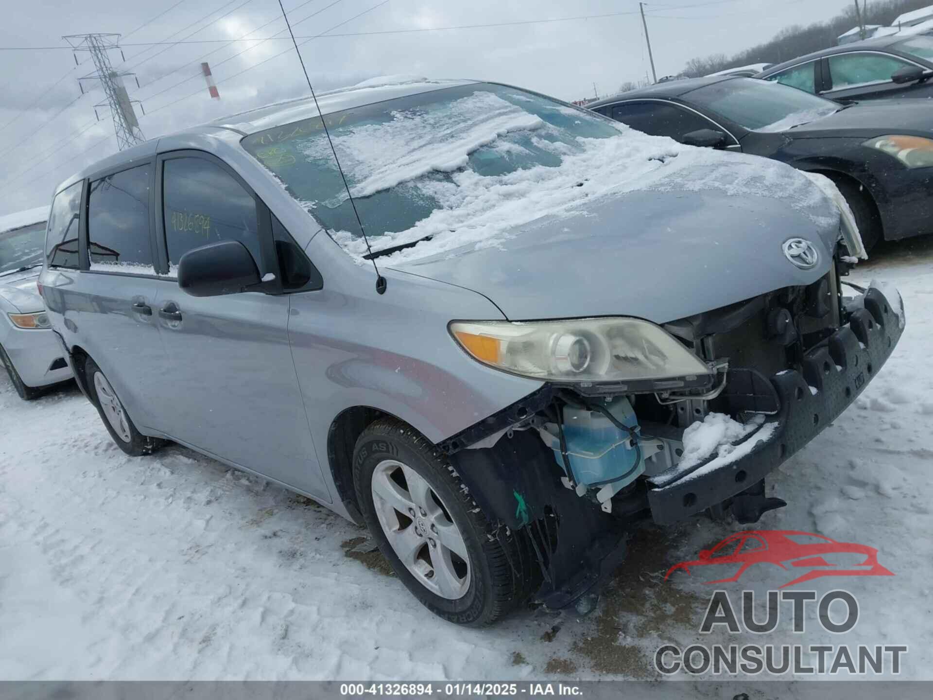 TOYOTA SIENNA 2012 - 5TDZK3DC6CS277471