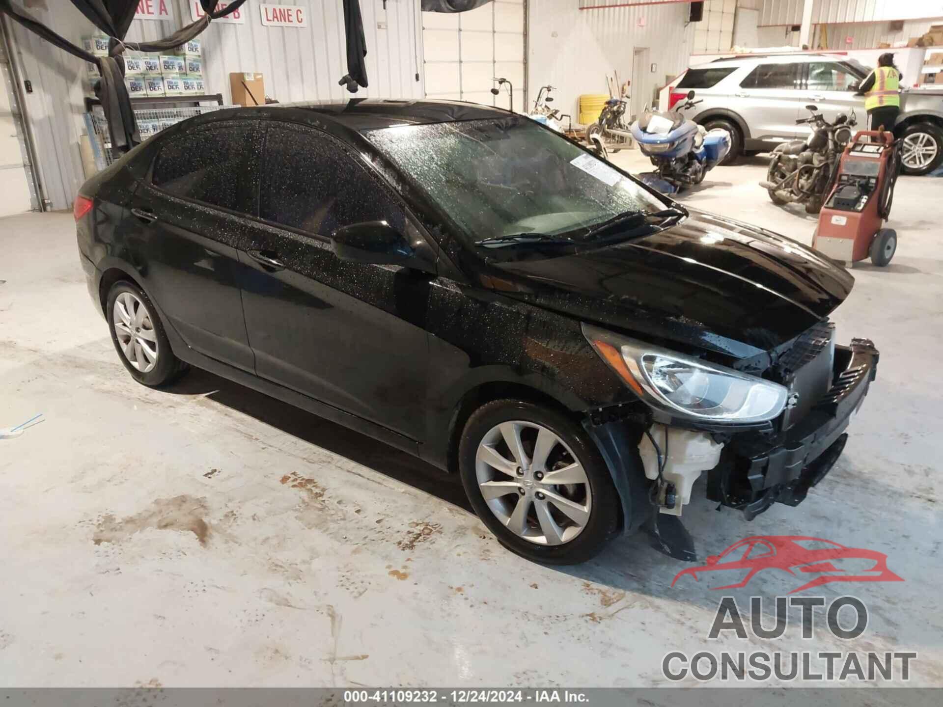 HYUNDAI ACCENT 2012 - KMHCU4AE5CU264259