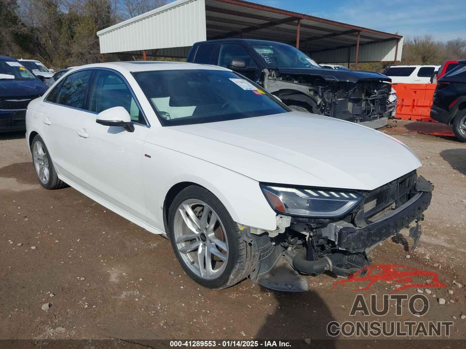 AUDI A4 2022 - WAUEAAF43NN012962