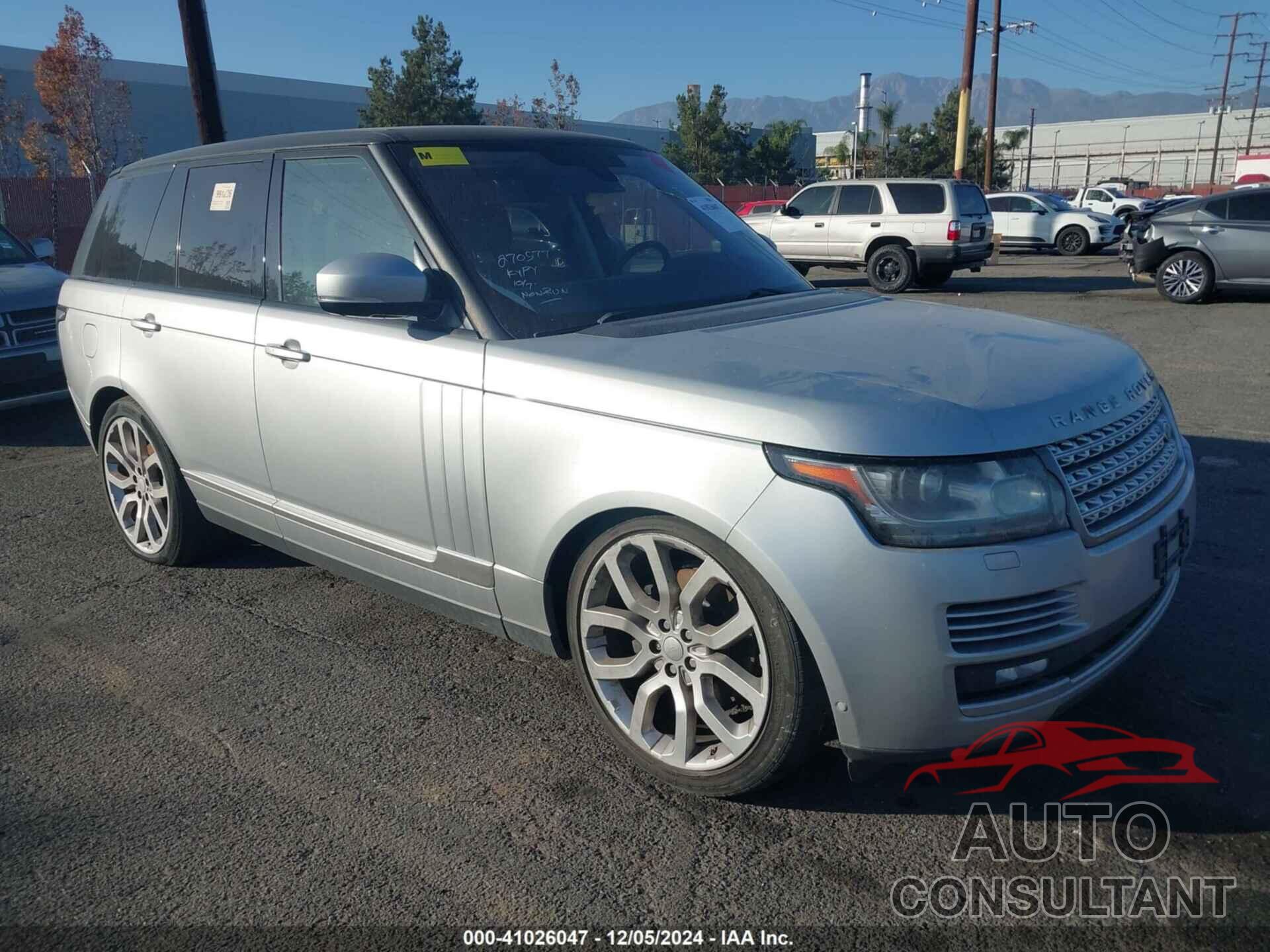 LAND ROVER RANGE ROVER 2016 - SALGS2KF6GA270577