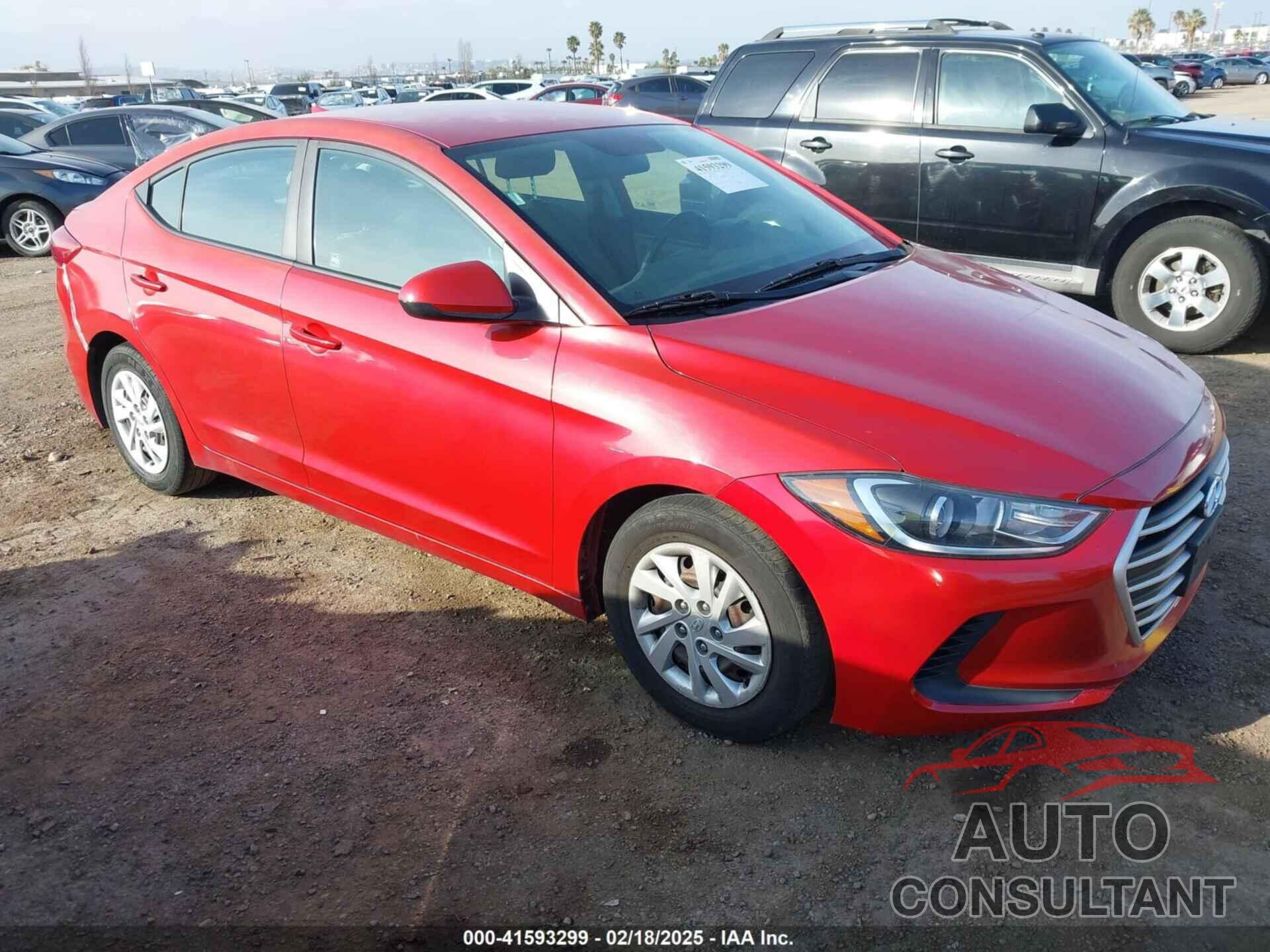HYUNDAI ELANTRA 2017 - 5NPD74LF2HH204334