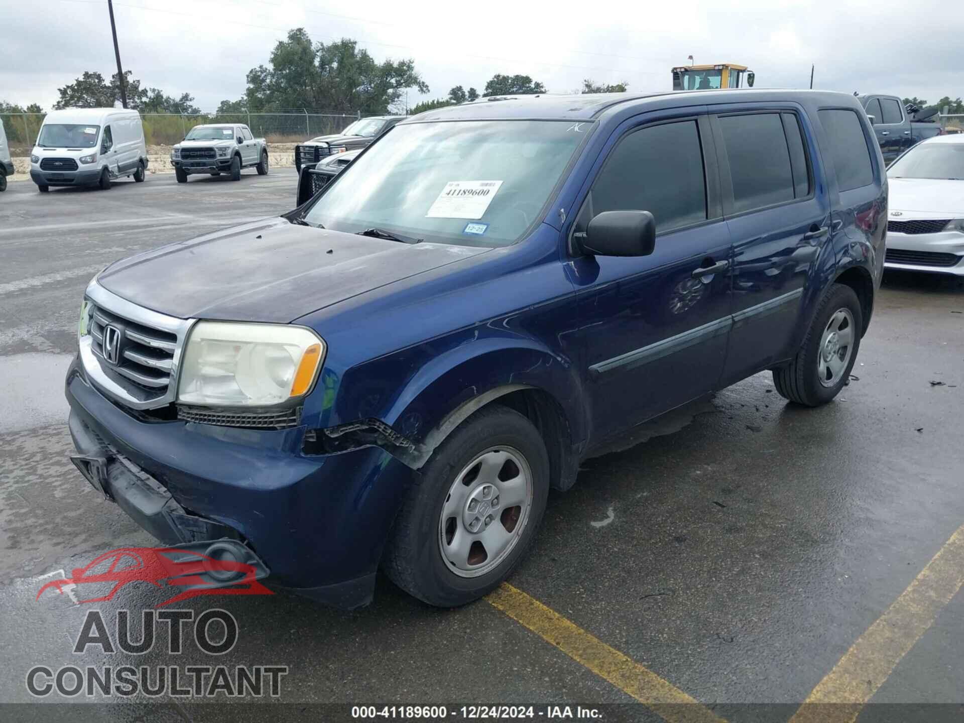 HONDA PILOT 2013 - 5FNYF3H27DB005020