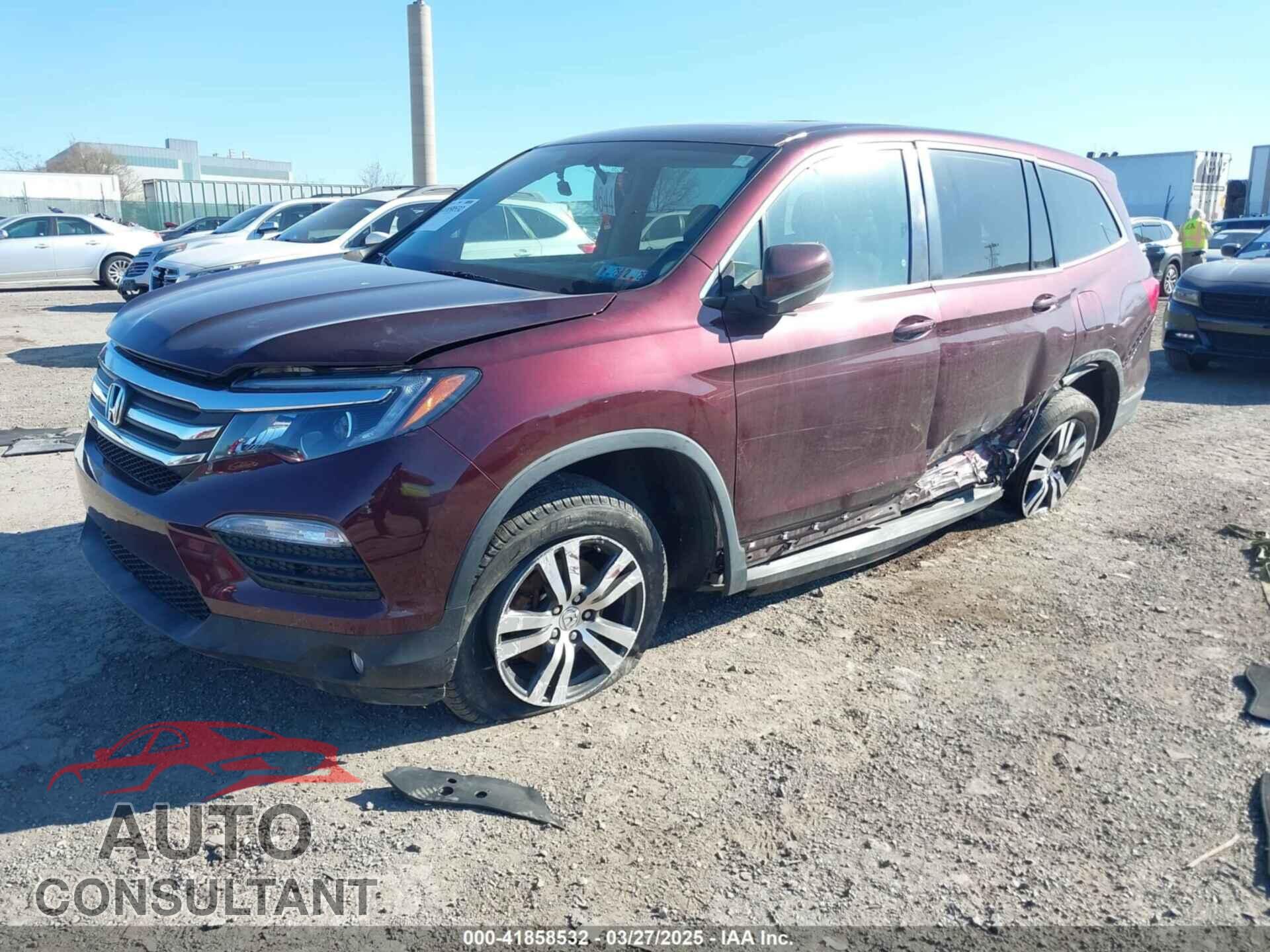 HONDA PILOT 2017 - 5FNYF6H59HB044239