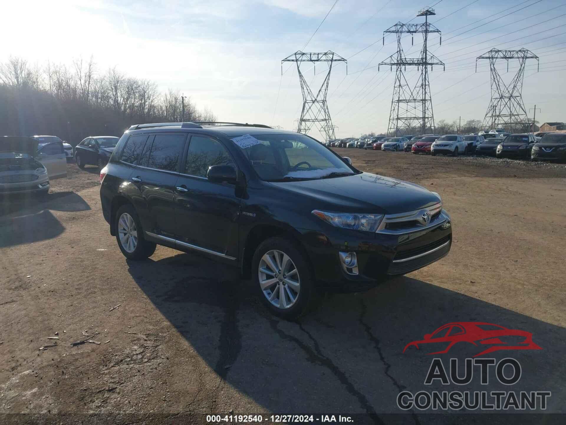 TOYOTA HIGHLANDER HYBRID 2013 - JTEDC3EH2D2011810