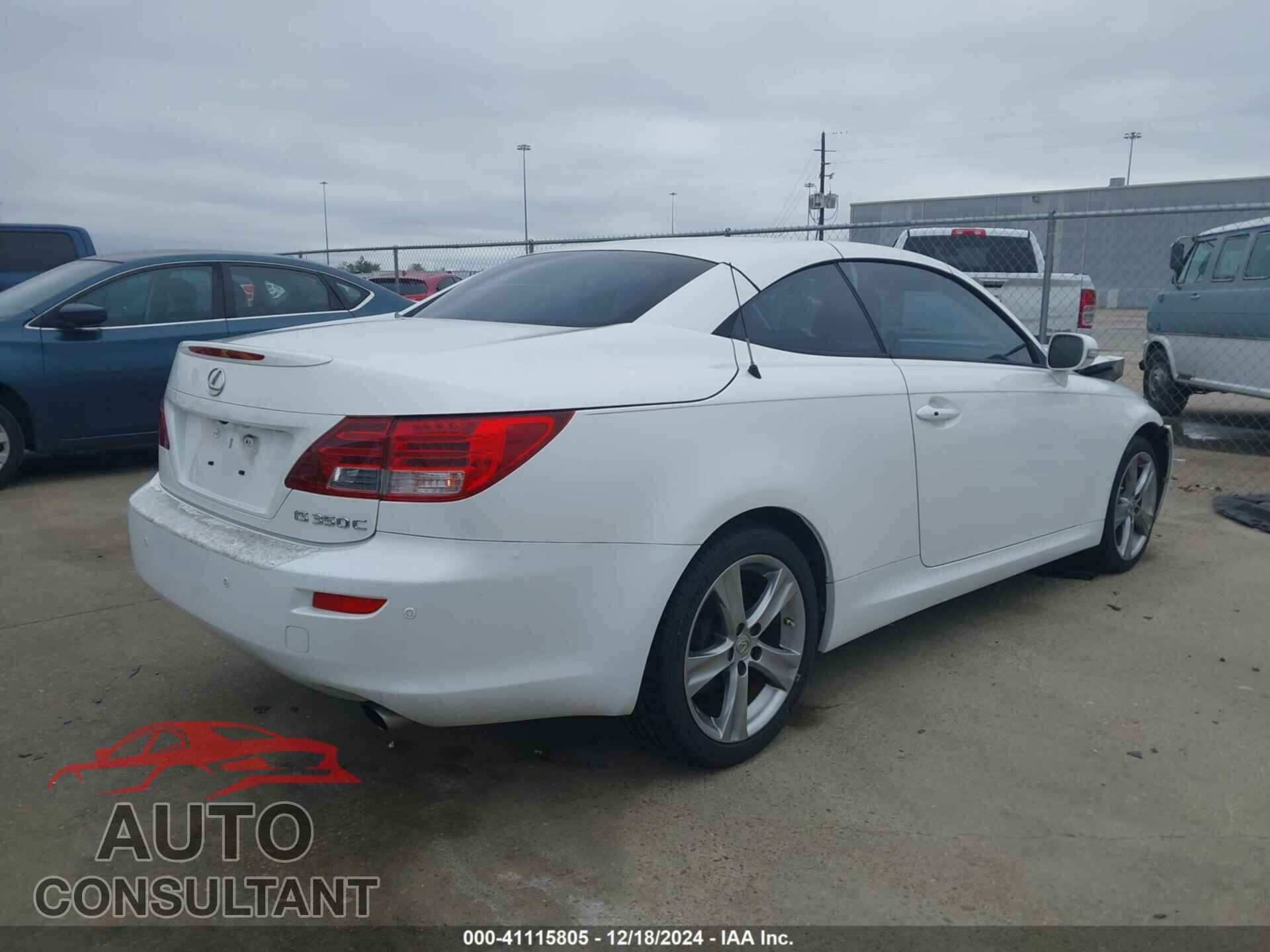 LEXUS IS 350C 2012 - JTHFE2C20C2507220
