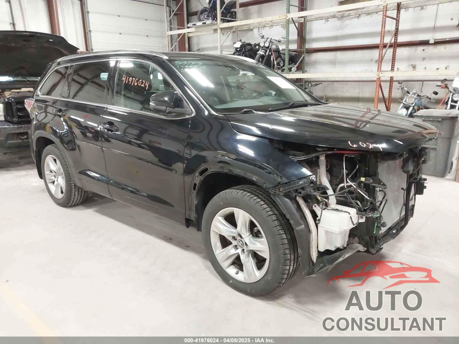 TOYOTA HIGHLANDER 2016 - 5TDDKRFH4GS317686