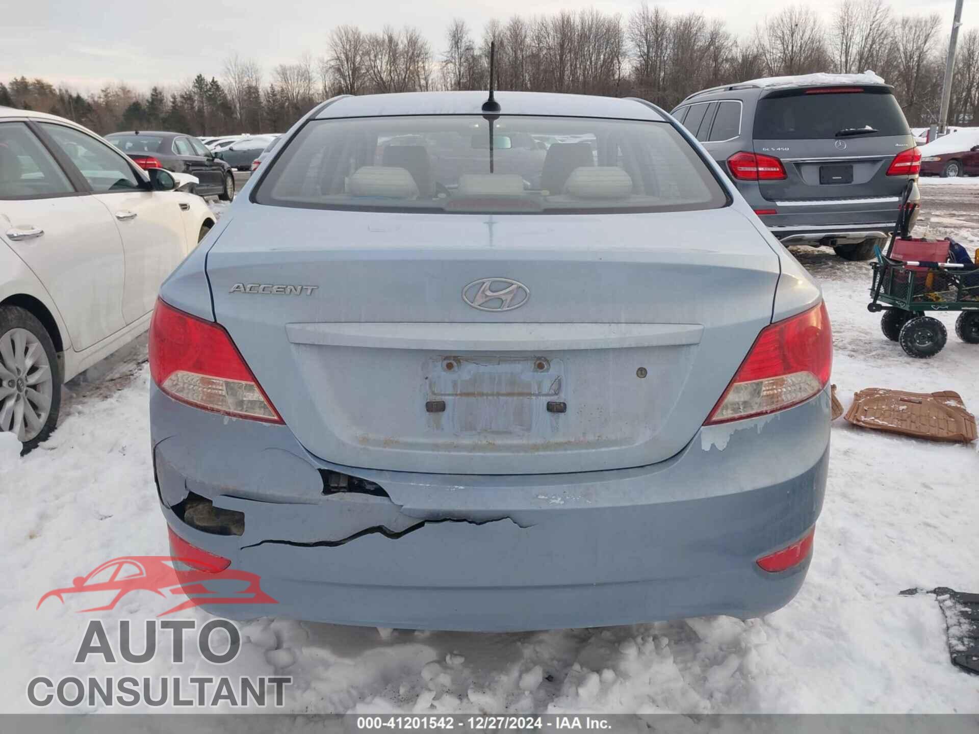 HYUNDAI ACCENT 2012 - KMHCU4AE0CU136236