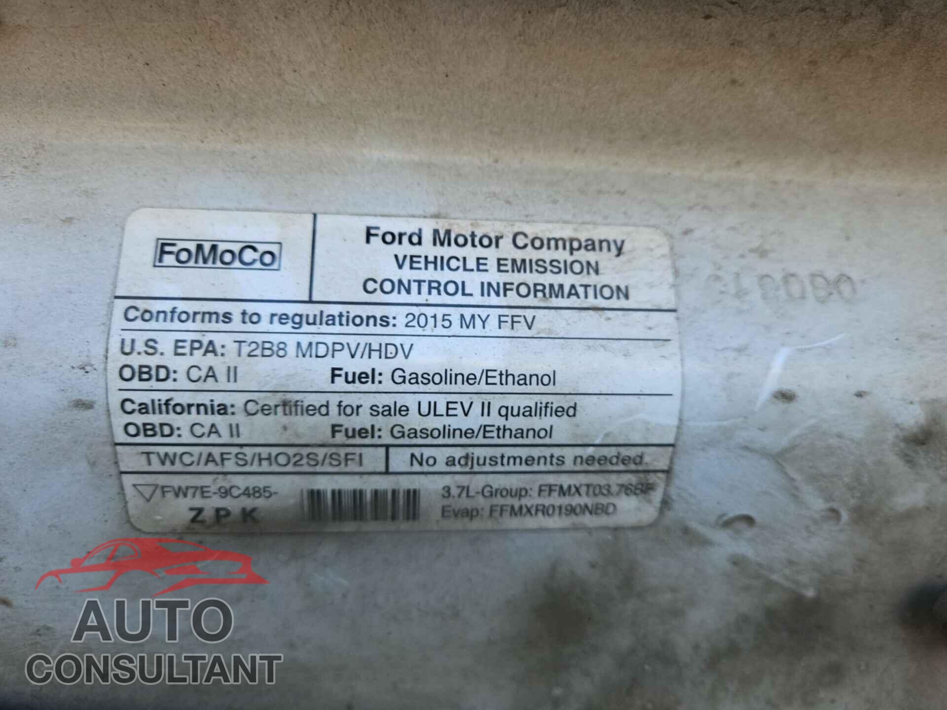 FORD TRANSIT 2015 - 1FTNE2YM6FKB32784
