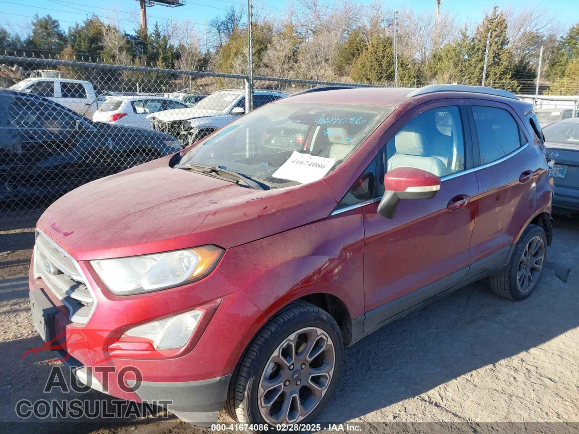 FORD ECOSPORT 2019 - MAJ6S3KL4KC271163